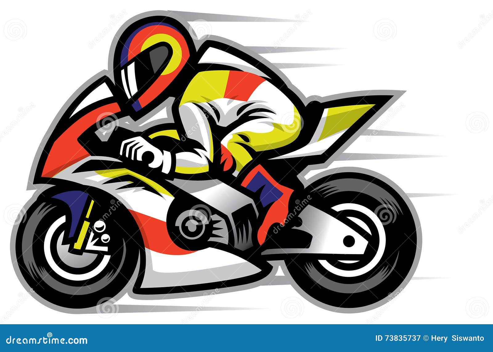 Motorcycle race mascot stock vector. Illustration of company 73835737
