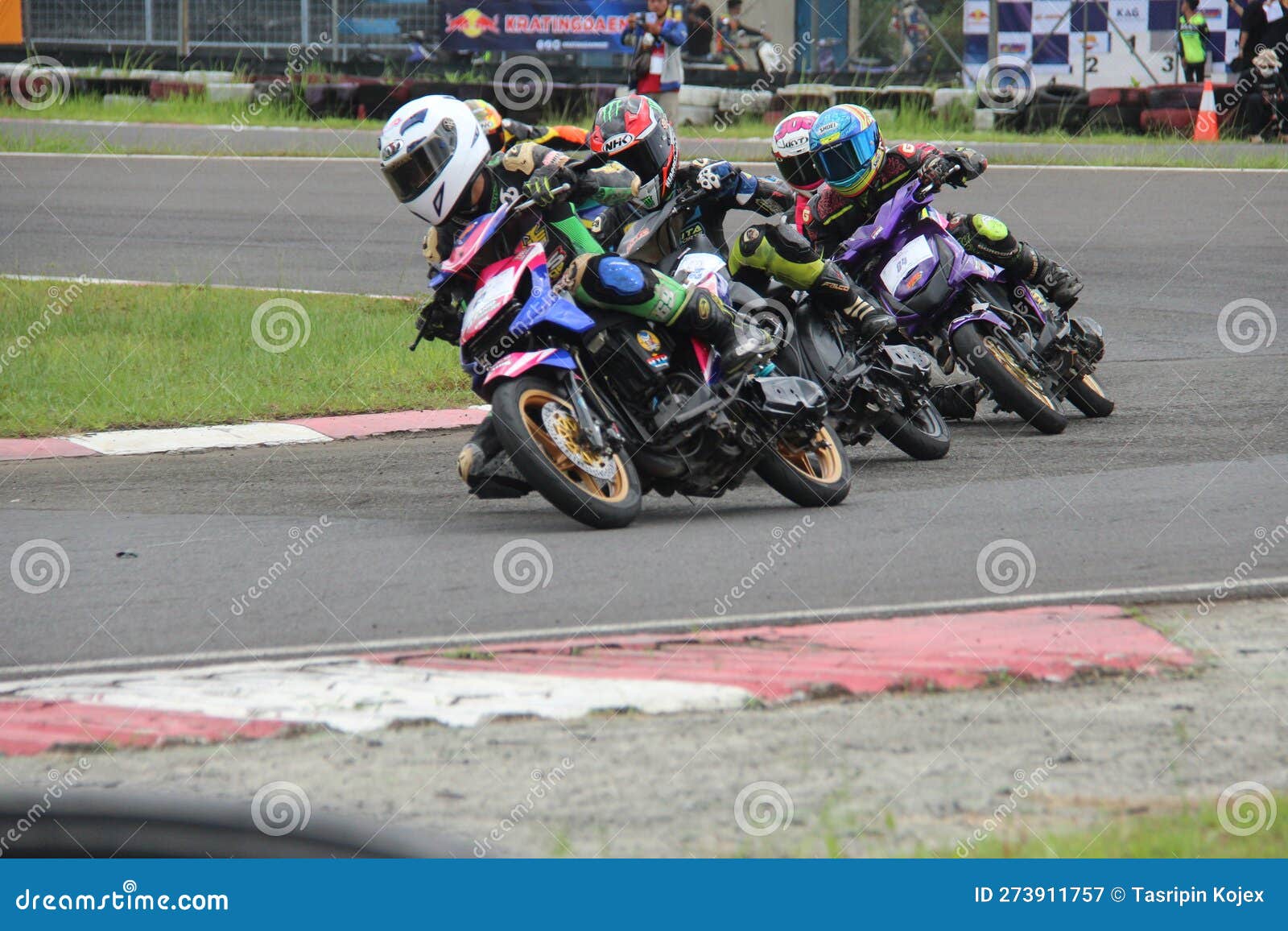 Motorcycle Racing at the Sentul Circuit, Bogor, West Java Editorial