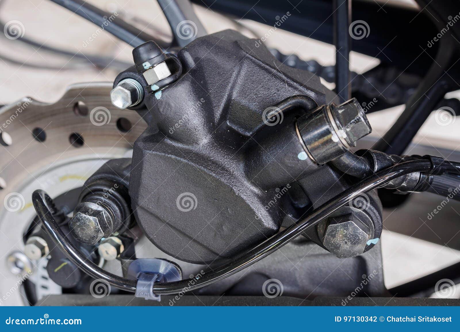 Motorcycle Rear Disk Brake Pump Stock Photo Image of industrial