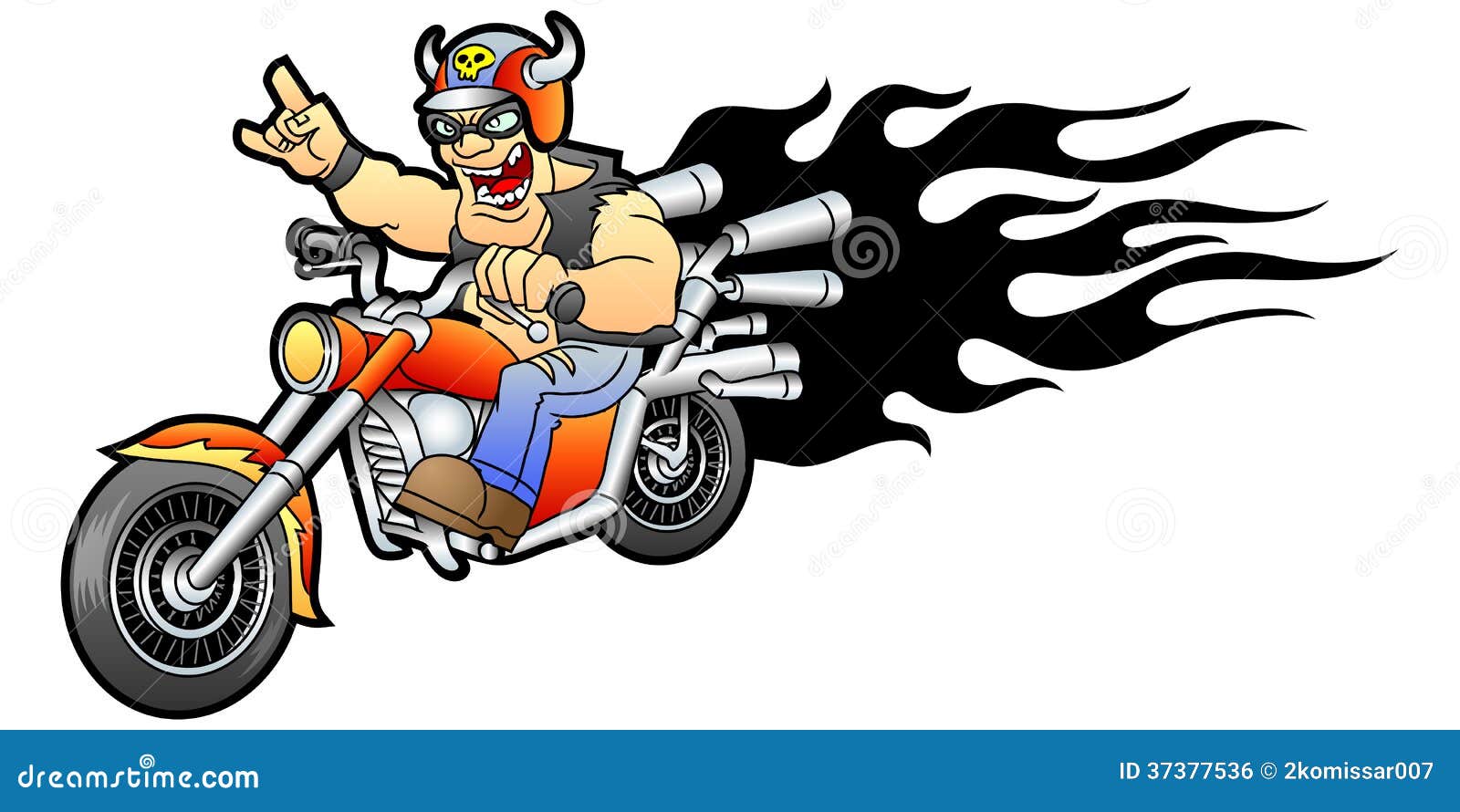 Motorcycle rider stock vector. Illustration of extreme - 37377536
