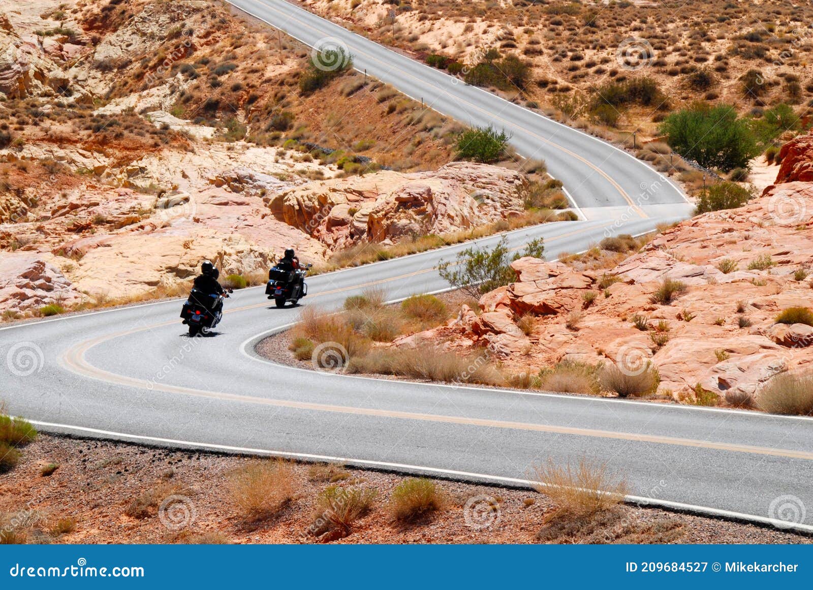 motorcycle riding in valley of fire