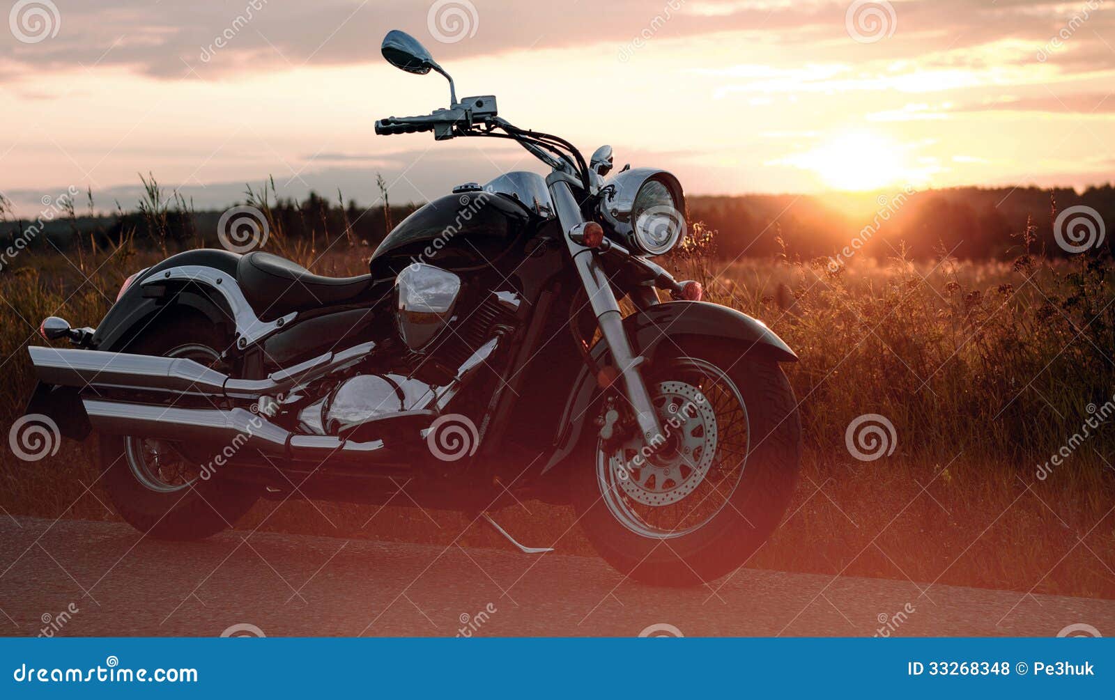 motorcycle on the roadside