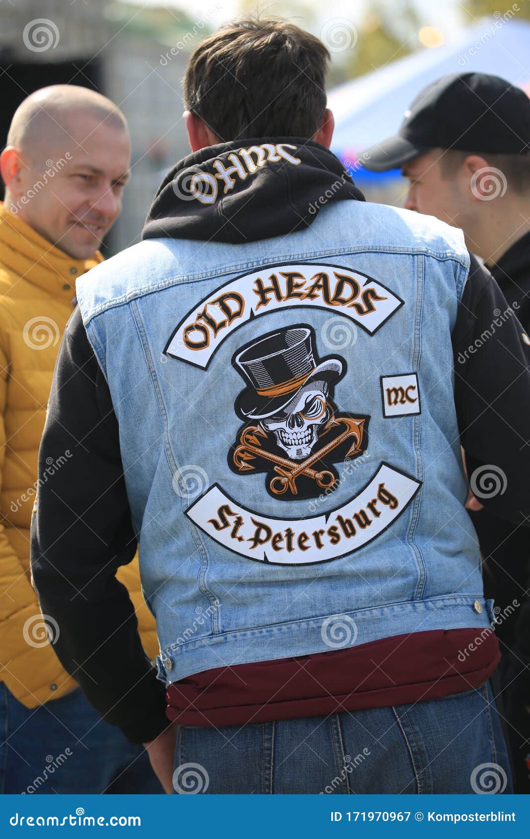 A Man in a Jeans Vest Motorcycle Club Old Heads Editorial Photography ...
