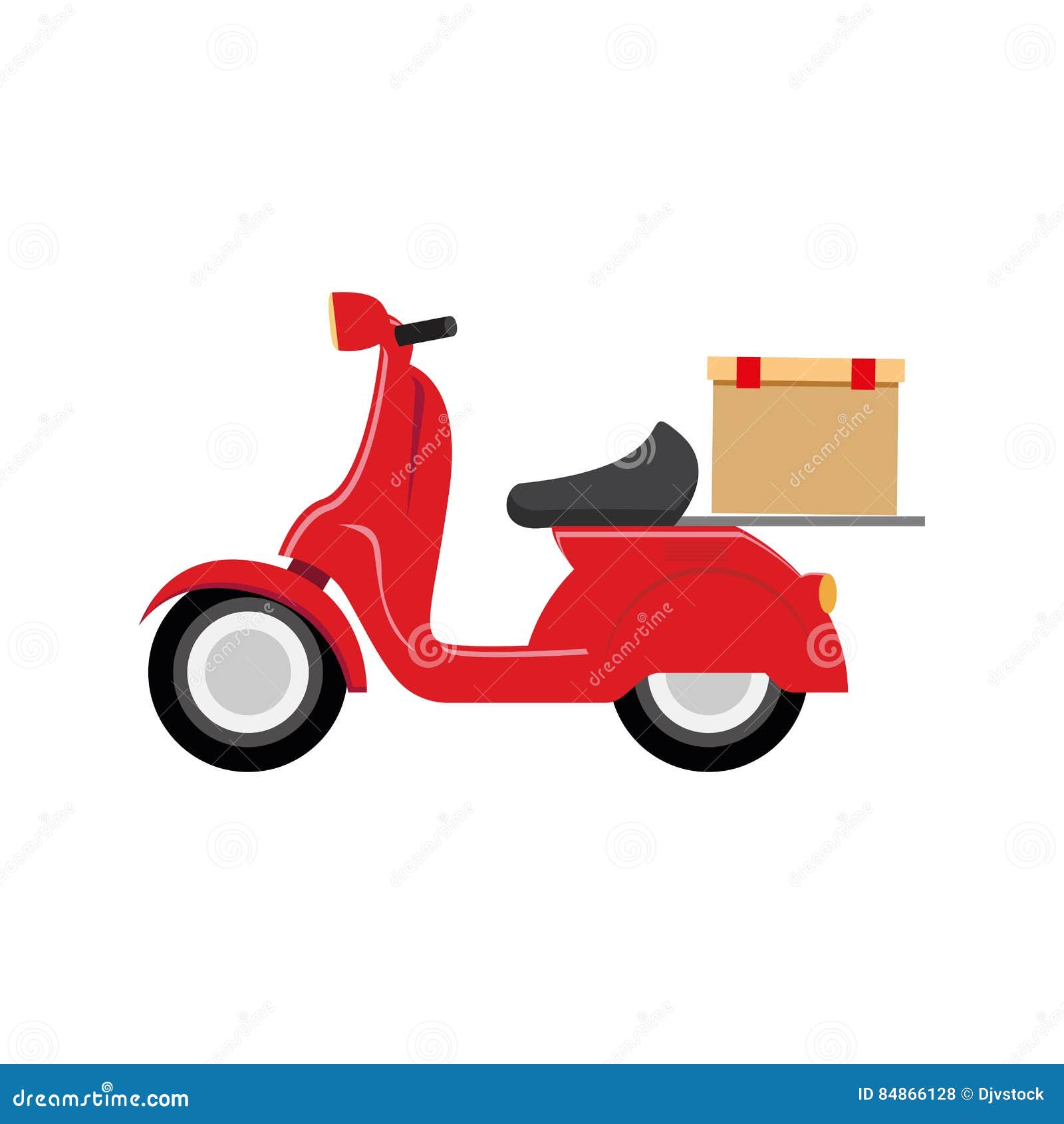 Download Motorcycle Speed Delivery Box Stock Illustration ...