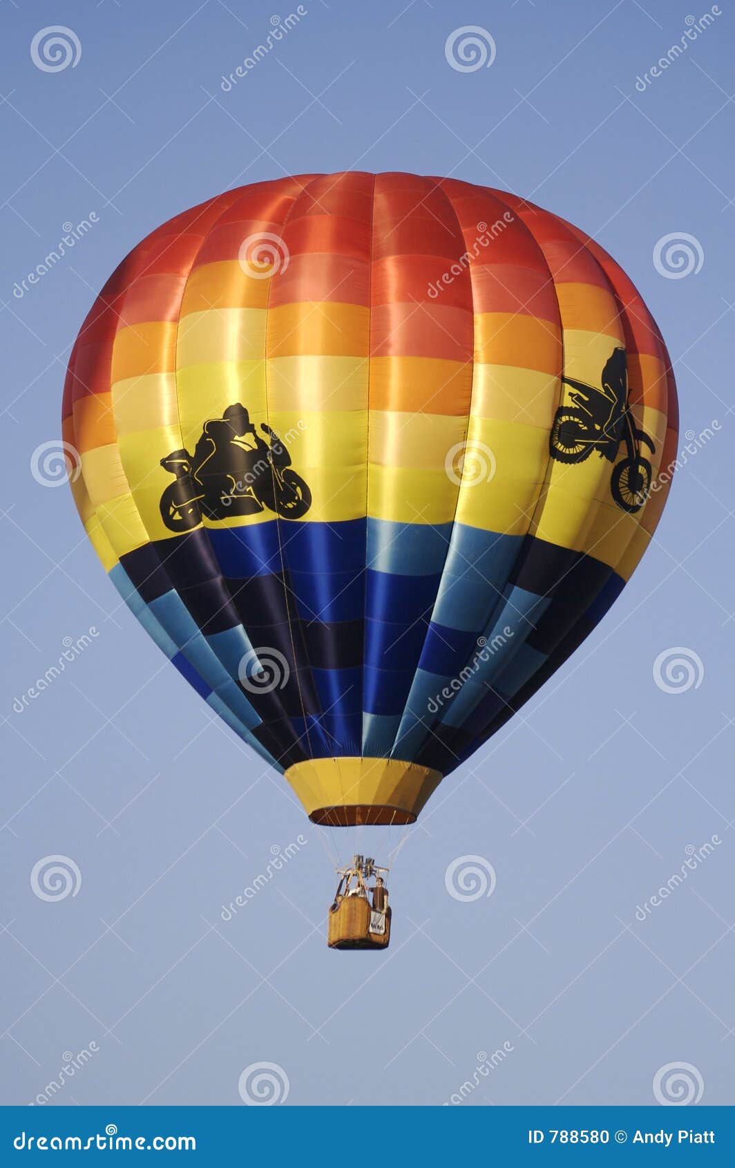 motorcycle themed hot air balloon