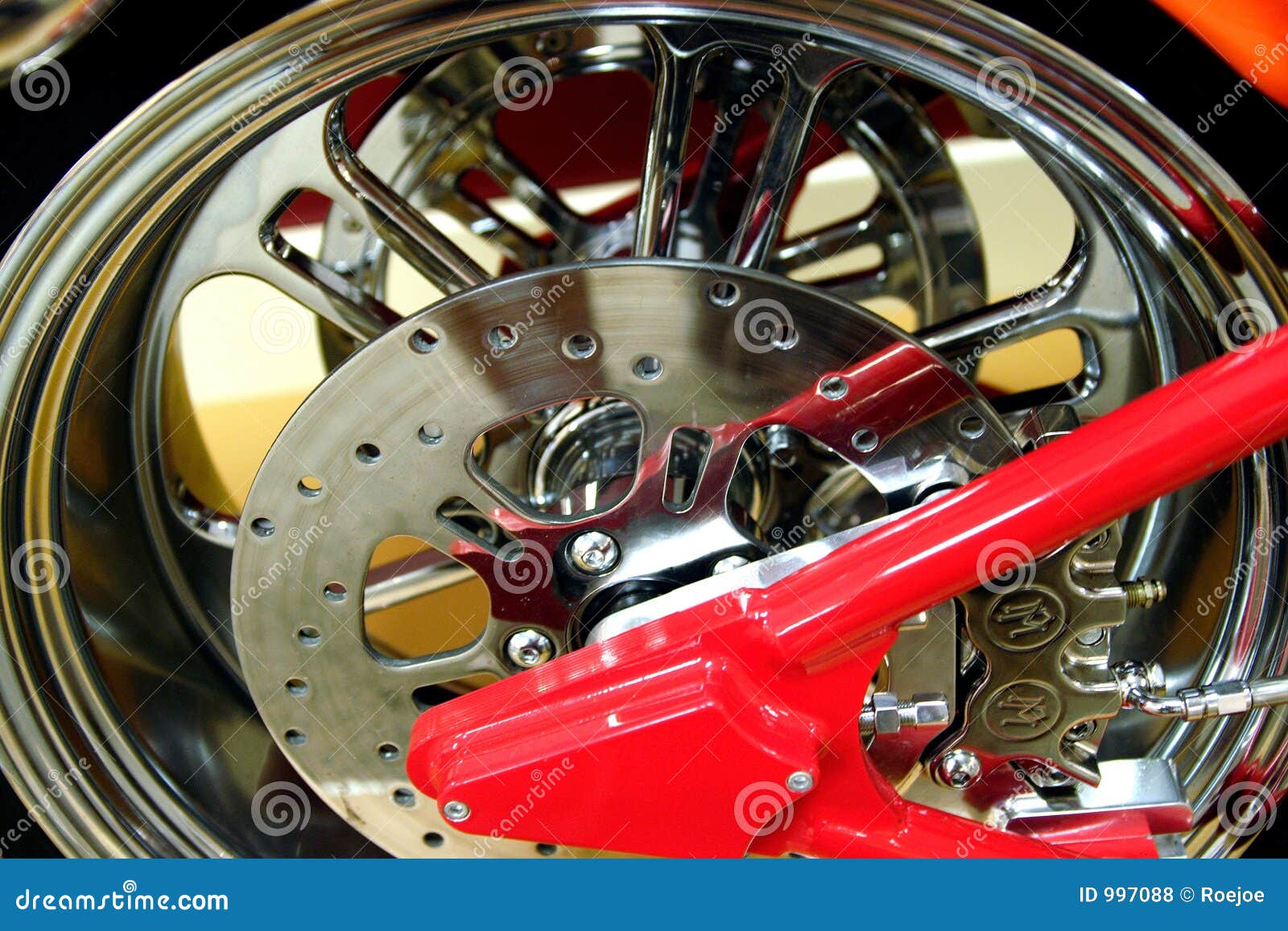 Motorcycle Wheel stock photo. Image of biker, wheel, chrome 997088