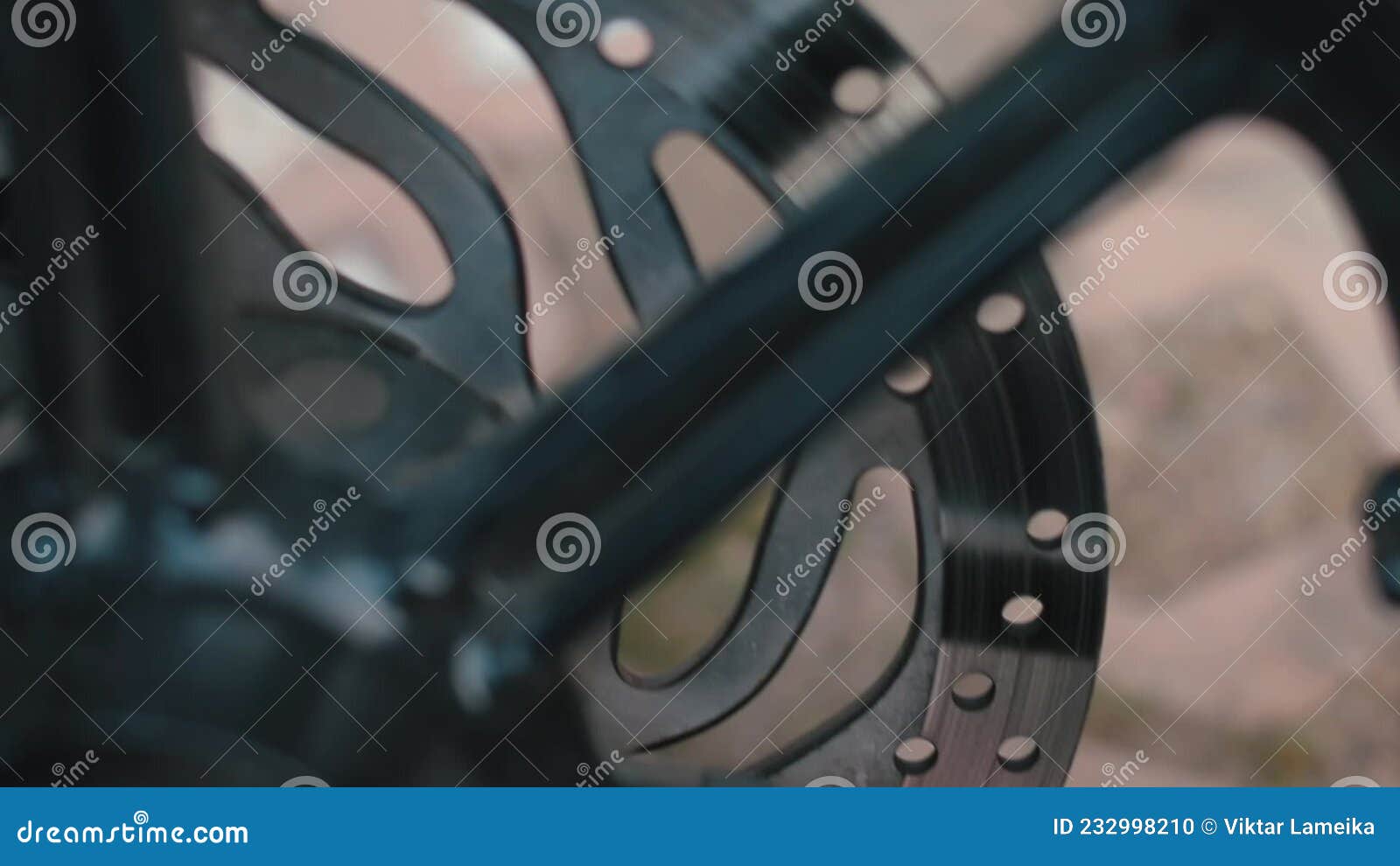 Motorcycle Wheel Brake Disc. Minimum Thickness for Discs. Stock Footage