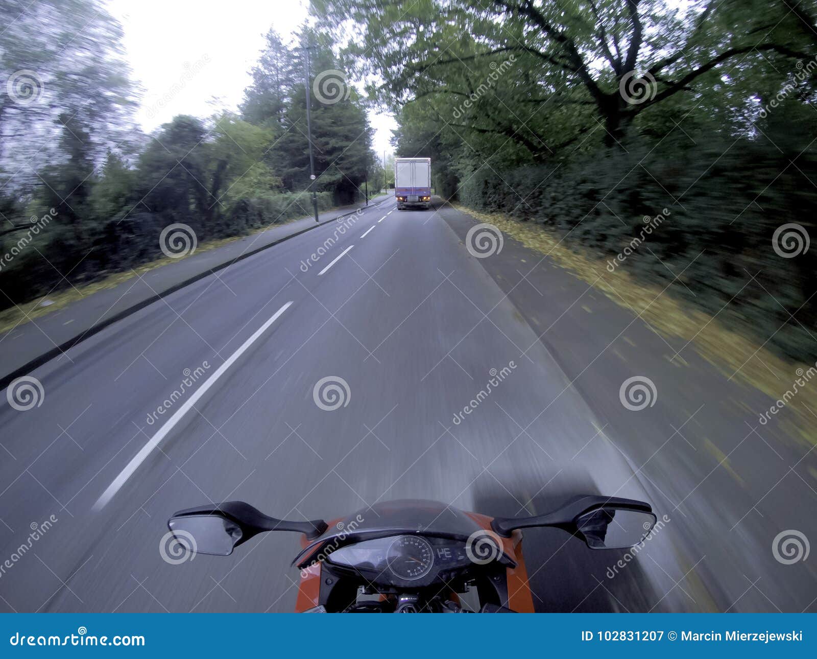 Motorcycle on Wrong Side of the Road Stock Image Image of bike