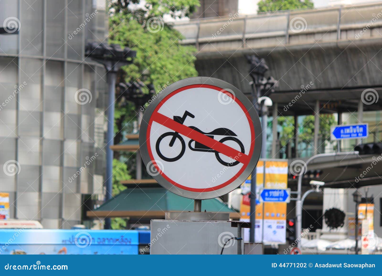 Motorcycles traffic sign stock photo. Image of stop, foot 44771202