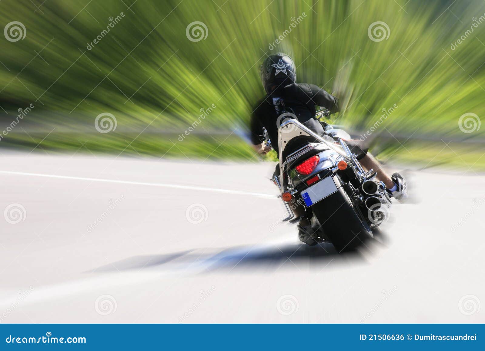 motorcyclist on road