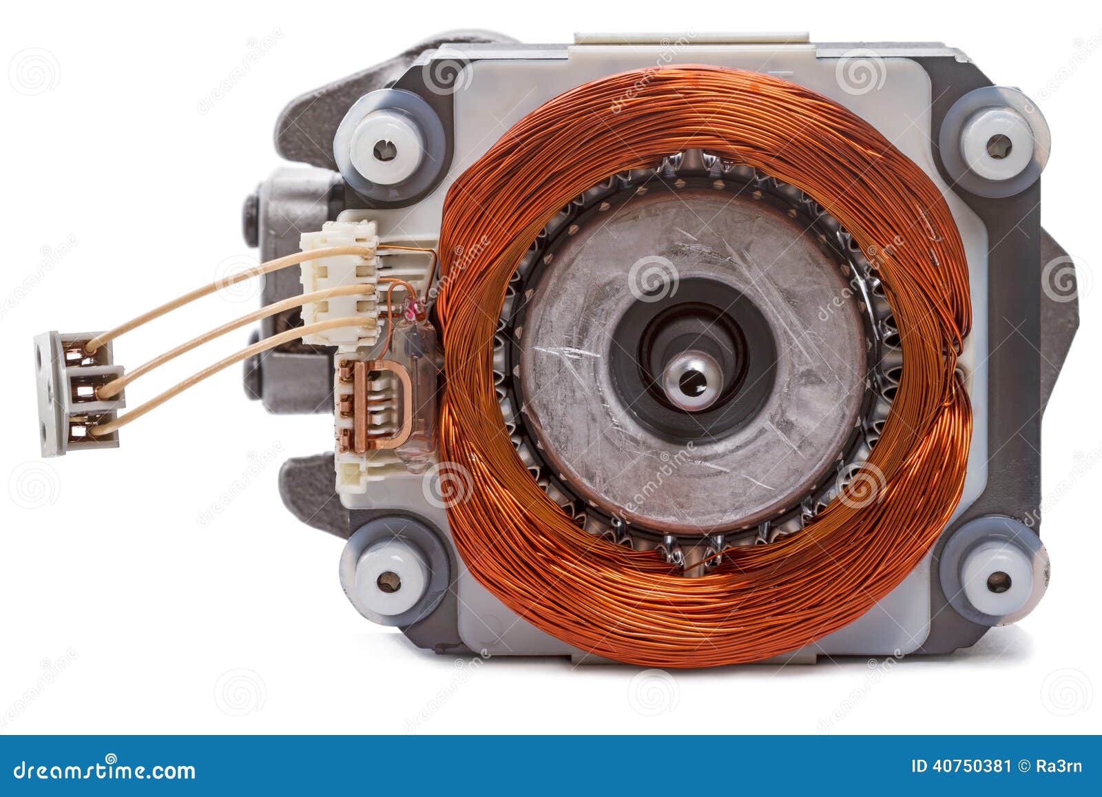Motore elettrico monofase immagine stock. Immagine di industria - 40750381