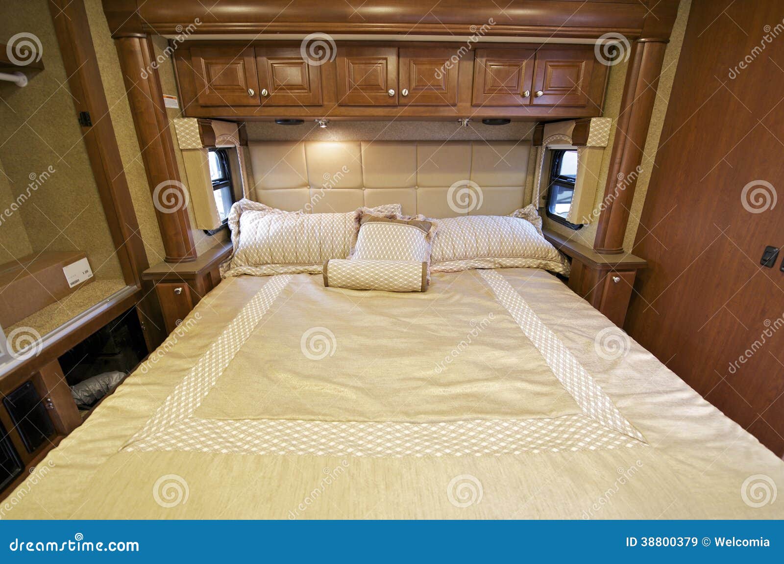 Motorhome Bed stock image. Image of camper, bedroom, horizontal 38800379