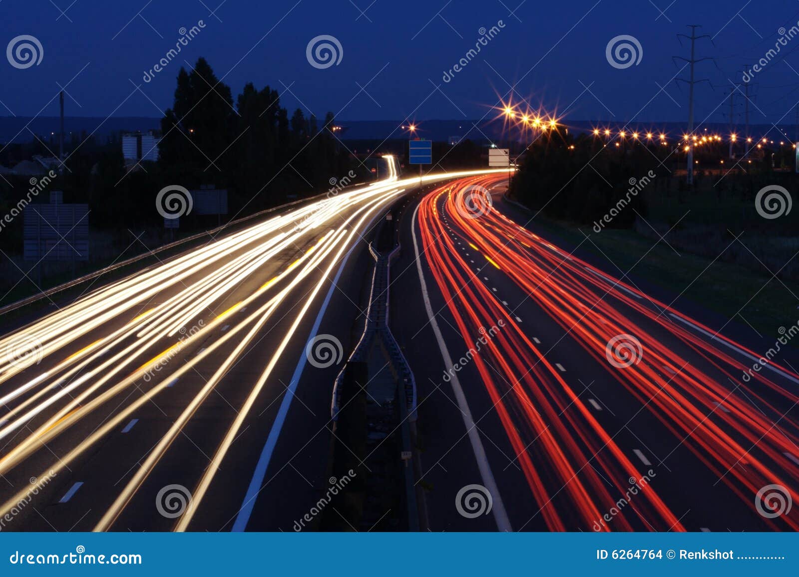 Motorway light stock photo. Image of cars, fast, avenue 6264764