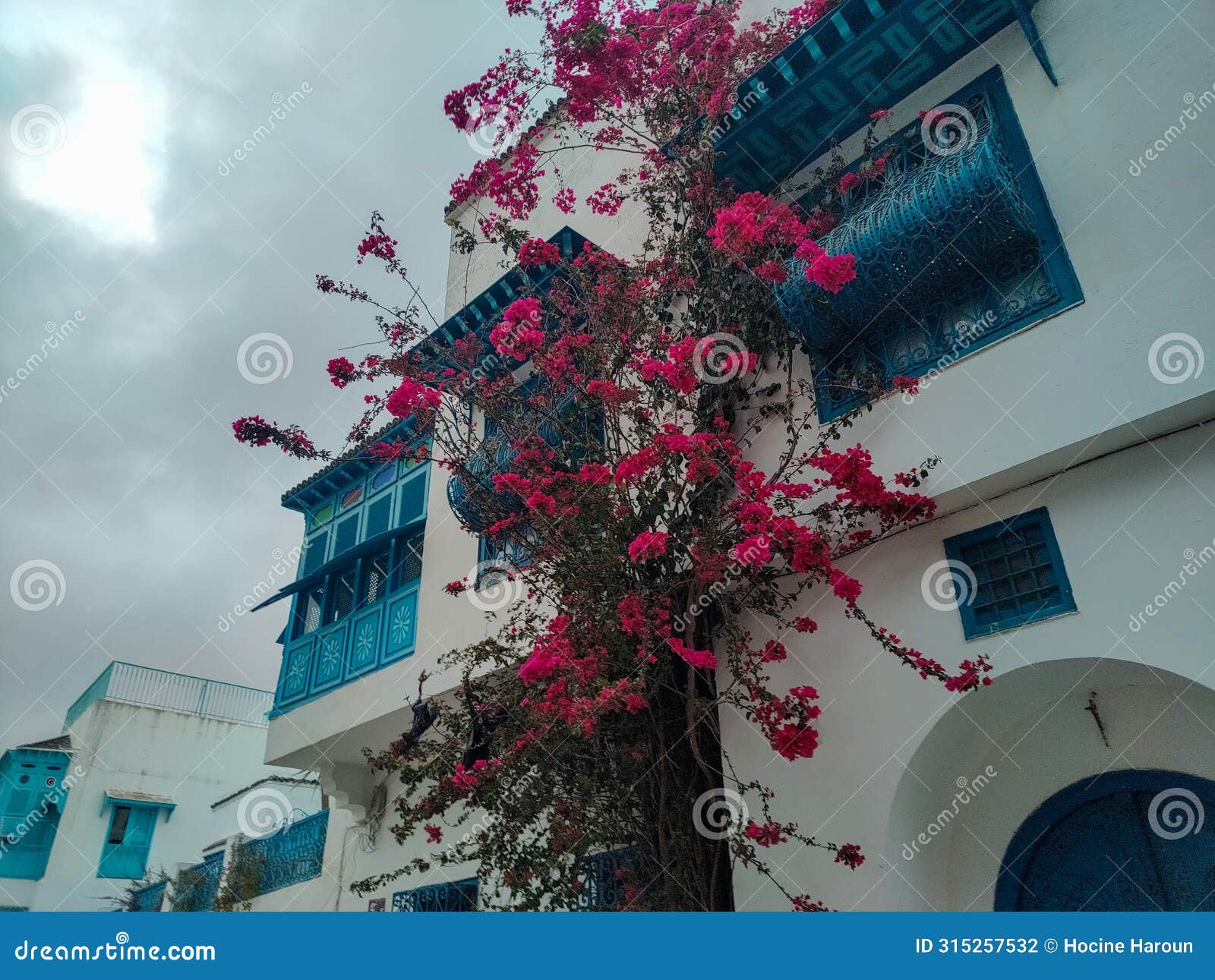 the village of sidi bou said, carthage, tunisia