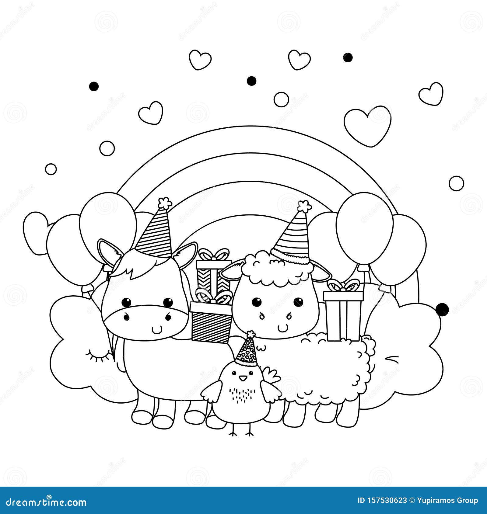 Mouflons D Anes Et Poulets Aux Icones D Anniversaire Joyeuses Illustration De Vecteur Illustration Du Salutations Cadeau Mouflons D Anes Et Poulets Aux Icones D Anniversaire Joyeuses Illustration De Vecteur Illustration Du Salutations Cadeau