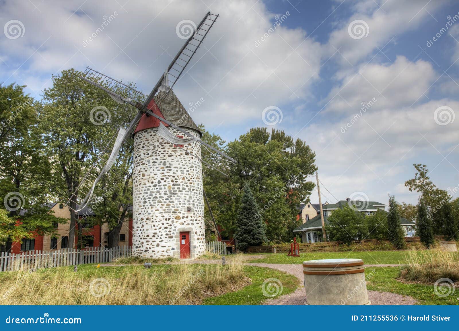 Moulin De PointeauxTrembles, a Stone Windmill from Quebec, Canada