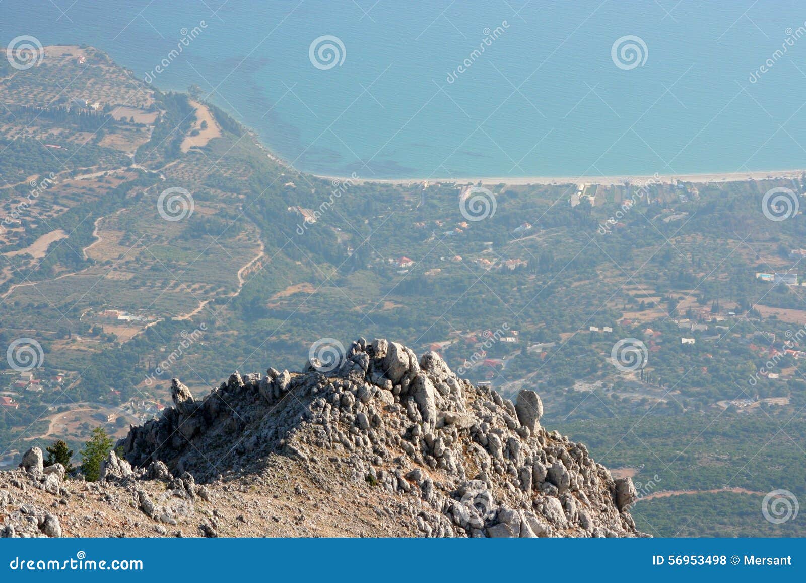 Mount Ainos stock photo. Image of trip, rock, ainos, climbing 56953498
