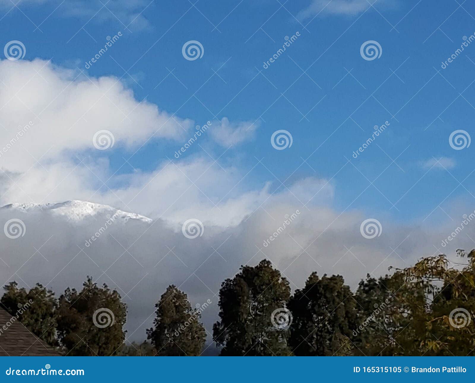 Mount baldy in California stock image. Image of clouds 165315105