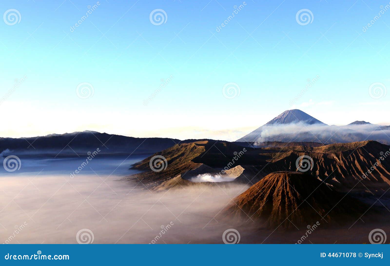 volcanic peaks of mount bromo, indonesia