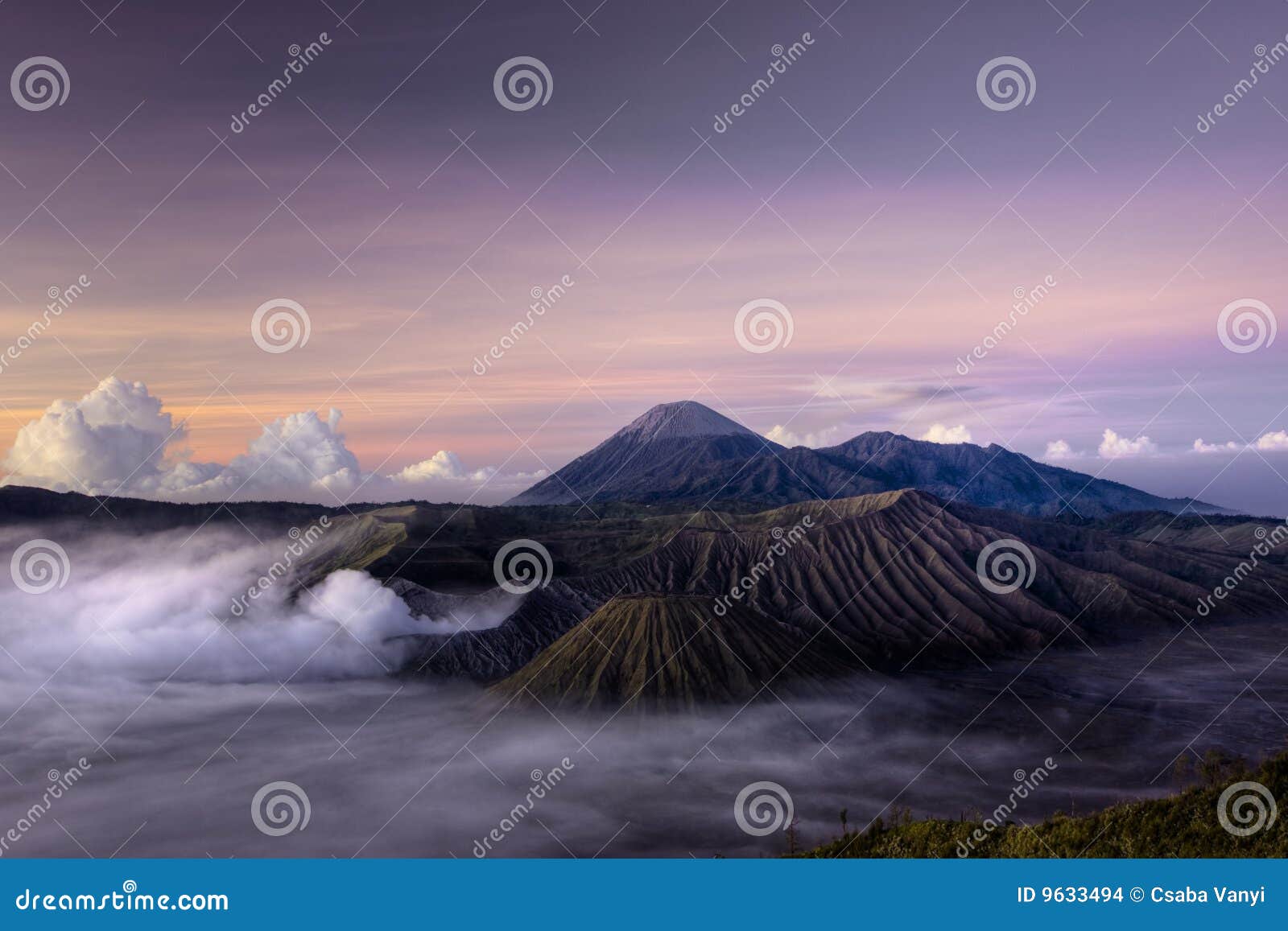 Mount Bromo Volcano stock photo. Image of java, sunrise 9633494