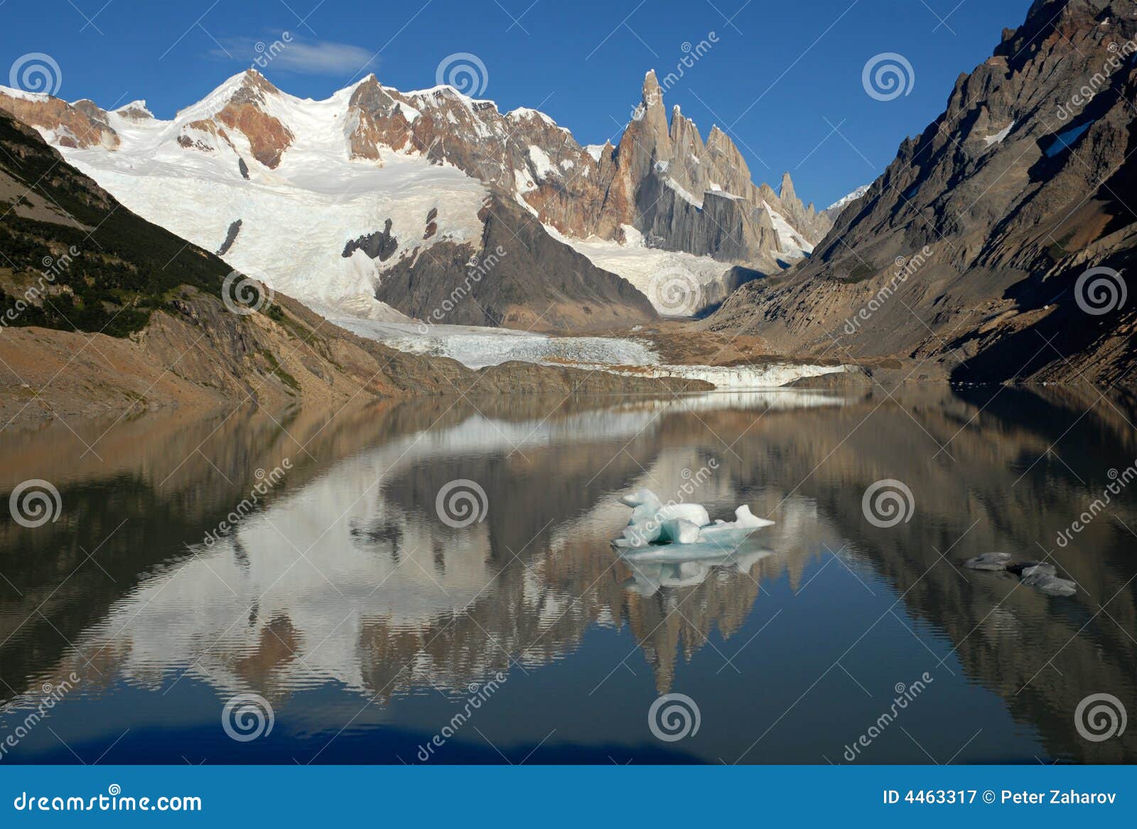 mount cerro torre from lake torre