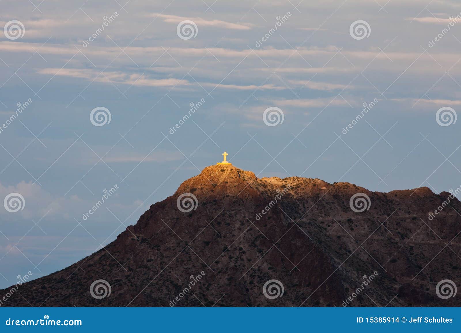 Mount Cristo Rey stock photo. Image of crucifixion, sunrise - 15385914