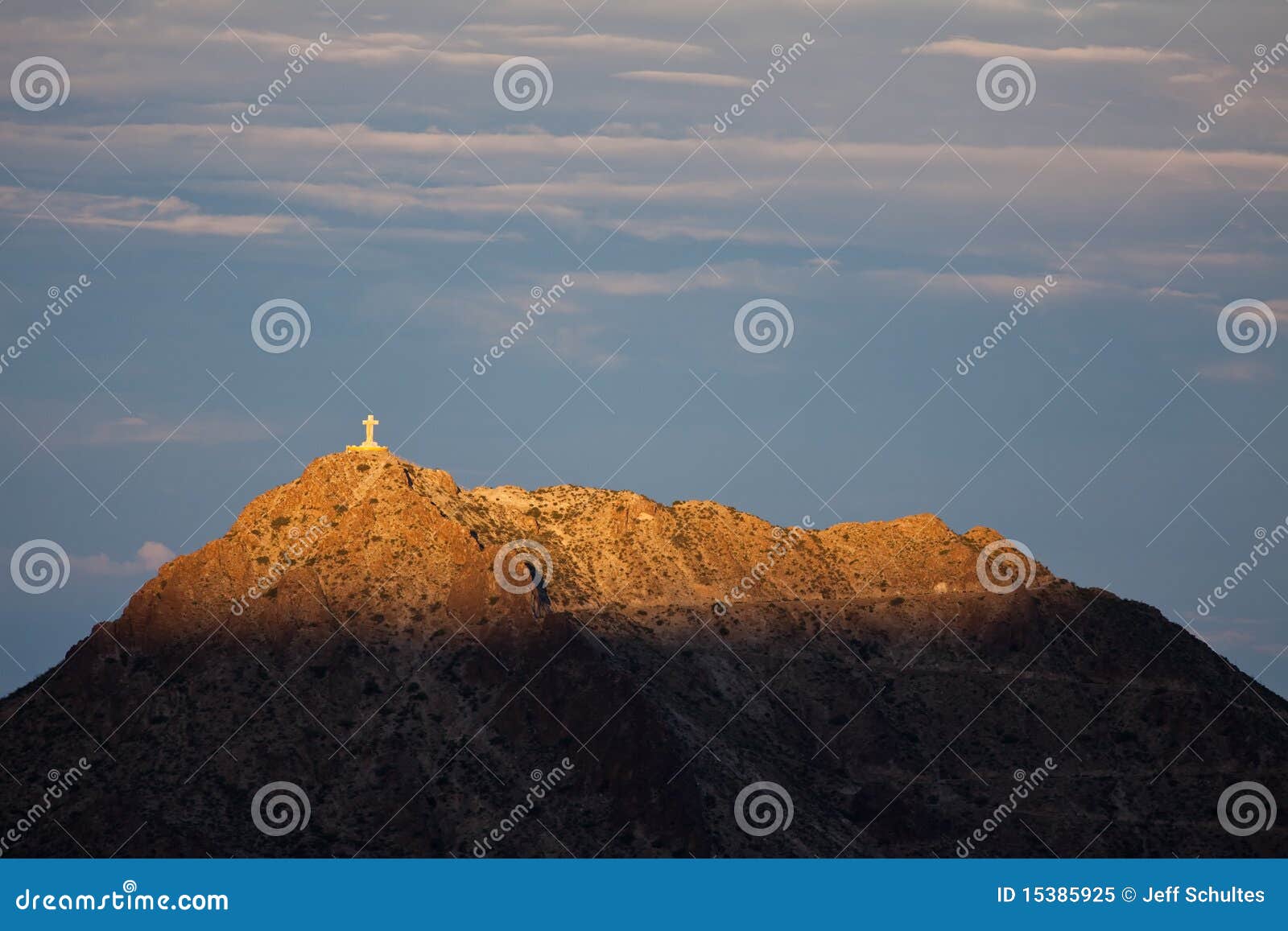 Mount Cristo Rey stock image. Image of texas, tribute - 15385925