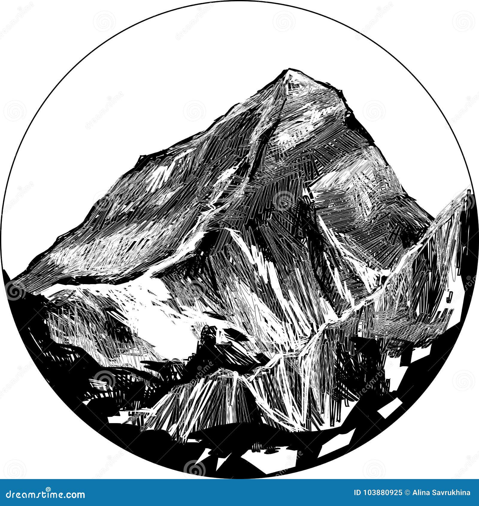 Buy Mount Everest Showing the South Col Route. Line Illustration Showing  All the Key Landmarks and Locations of Camps. Online in India - Etsy