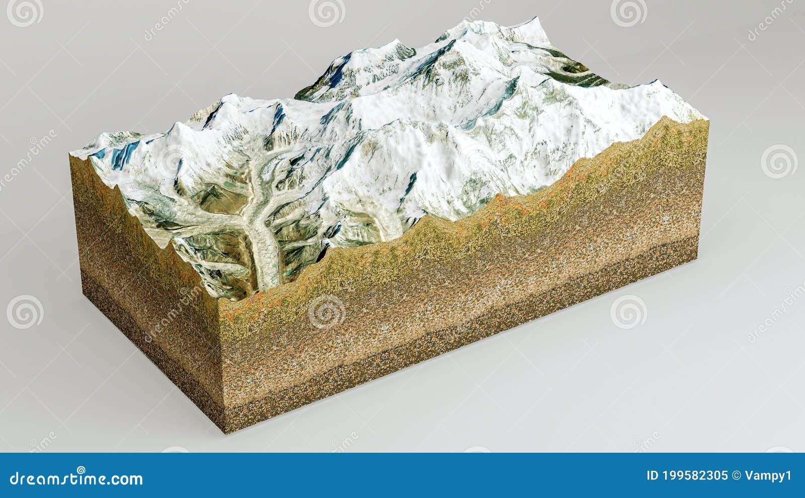 naaien Kolonisten crisis Mount Everest, Relief Height, Mountains. Lhotse, Nuptse. Himalaya Map. the  Highest Mountain Stock Illustration - Illustration of hill, mount: 199582305