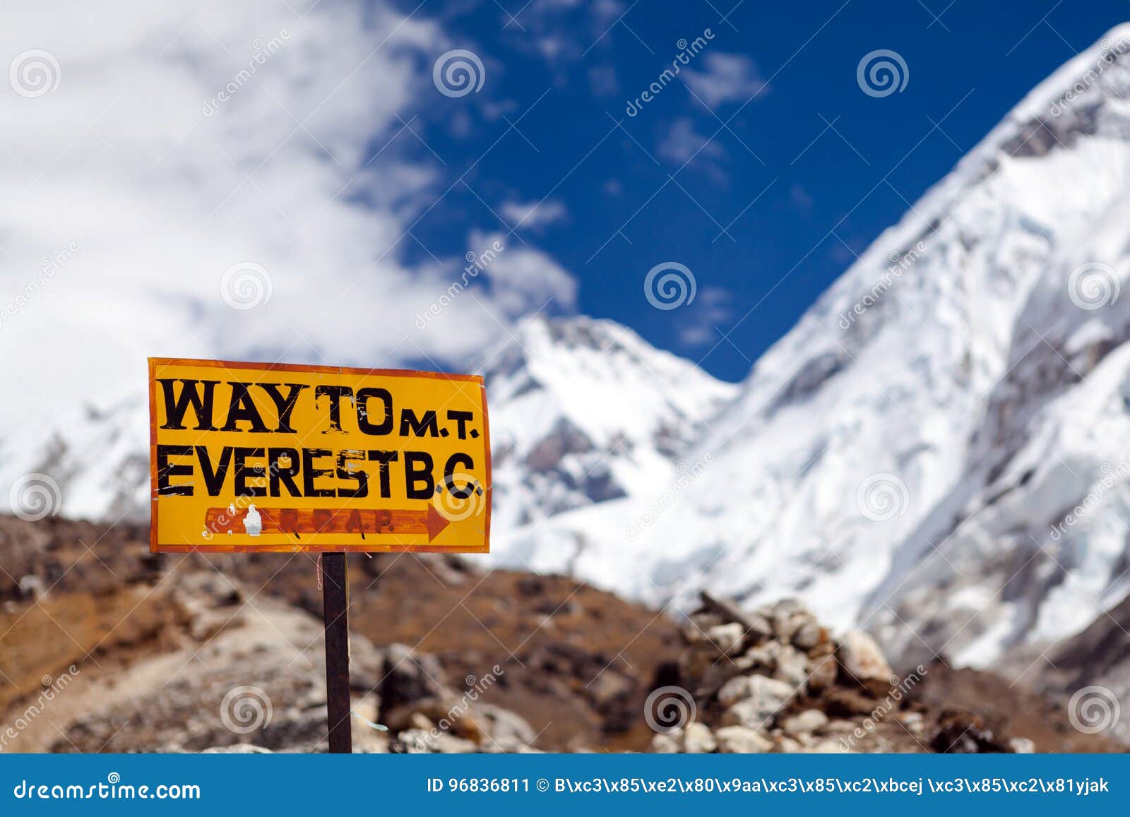 mount everest signpost, travel to base camp