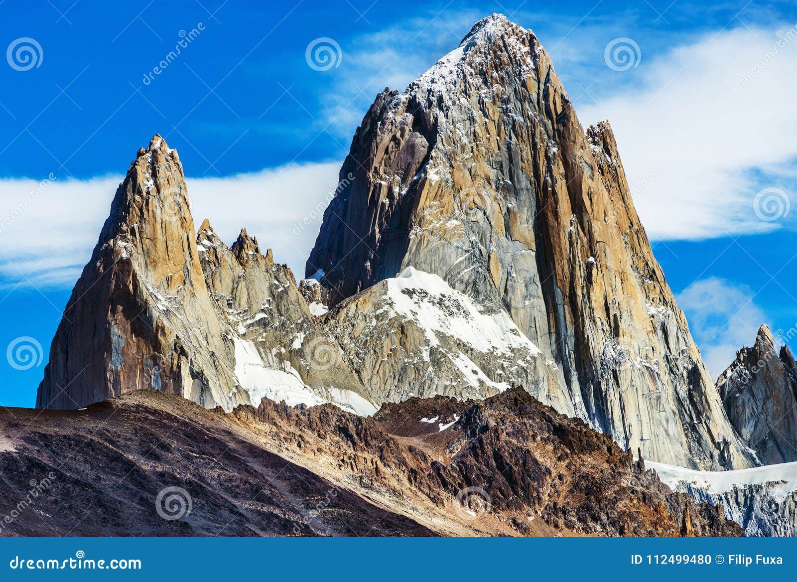 mount fitz roy at los glaciares national park in argentina