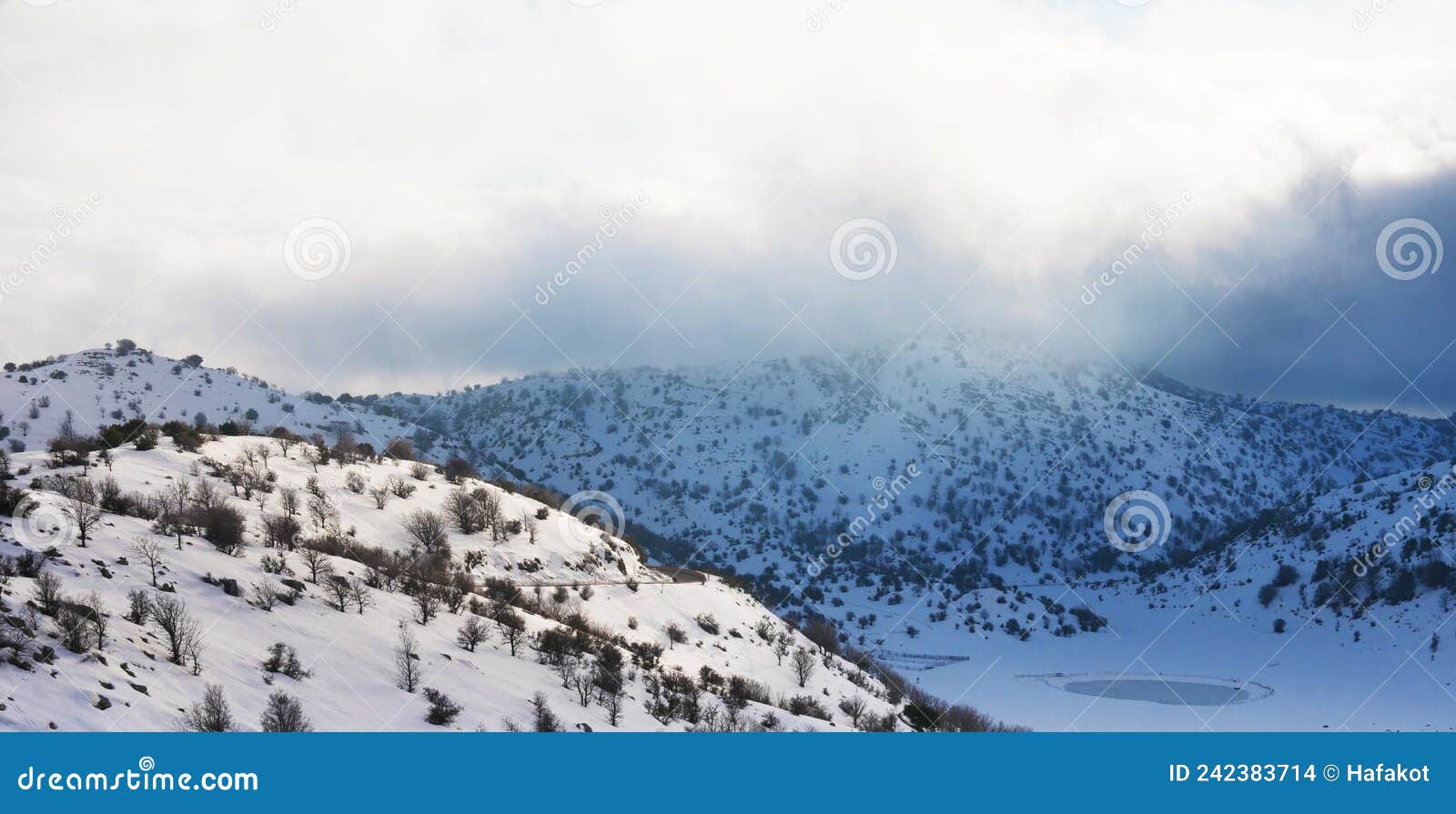 Mount Hermon in the Golan Heights are Covered in Snow Stock Photo Image of cloud, weather
