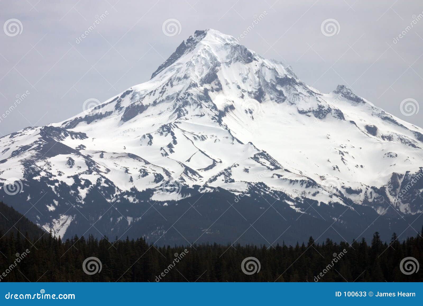 Mount Hood. stock image. Image of mount, pinnacle, peak 100633