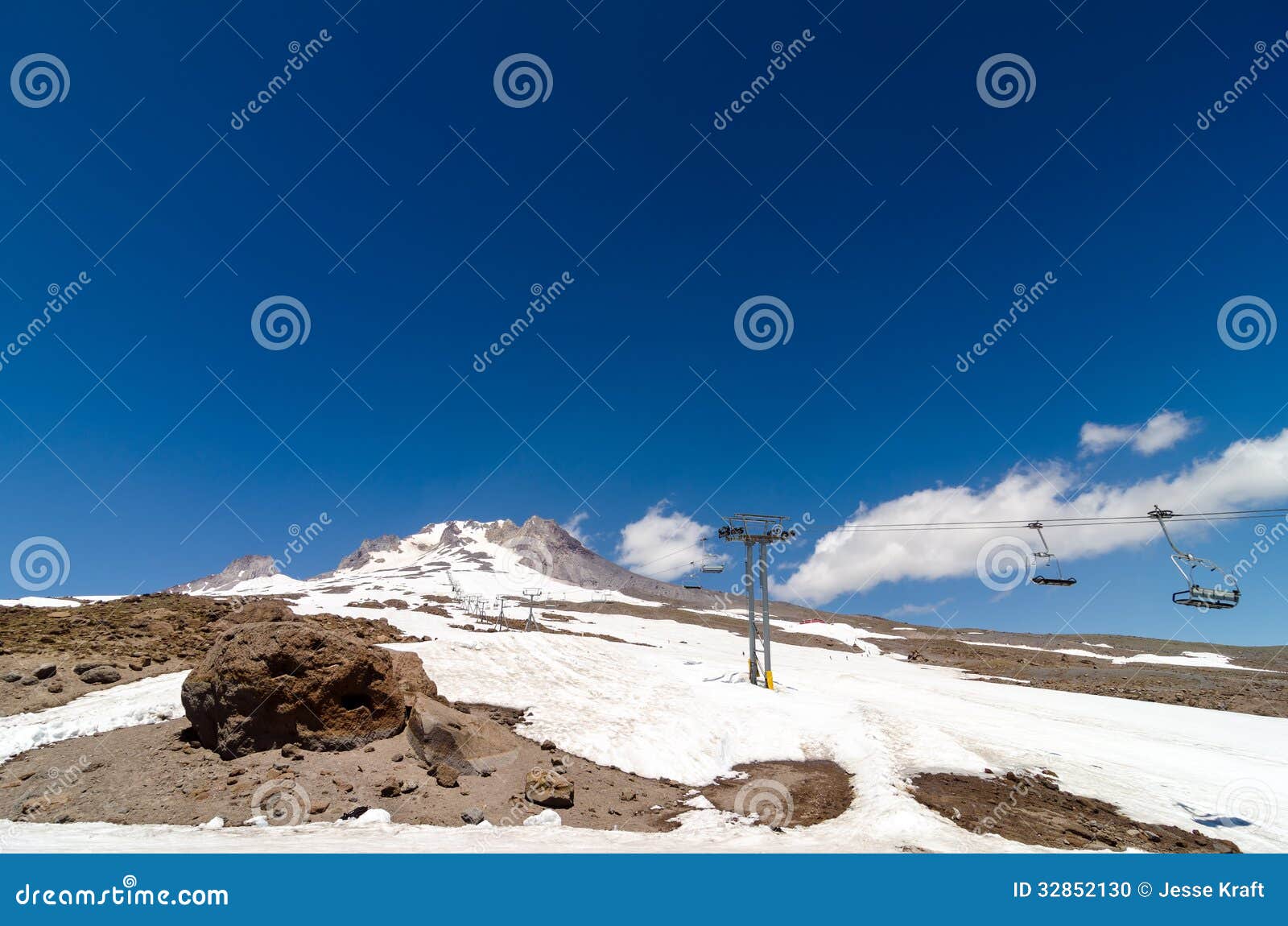 Mount Hood Chairlift stock photo. Image of summit, northwest 32852130