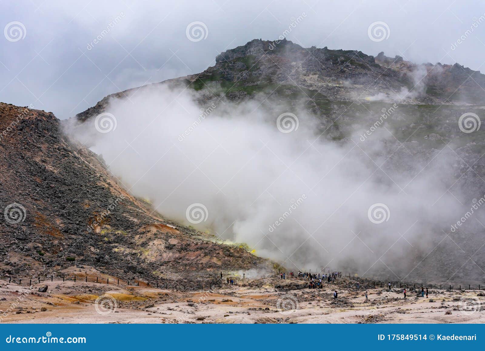 mount io (mount iwo), teshikaga, hokkaido, japan
