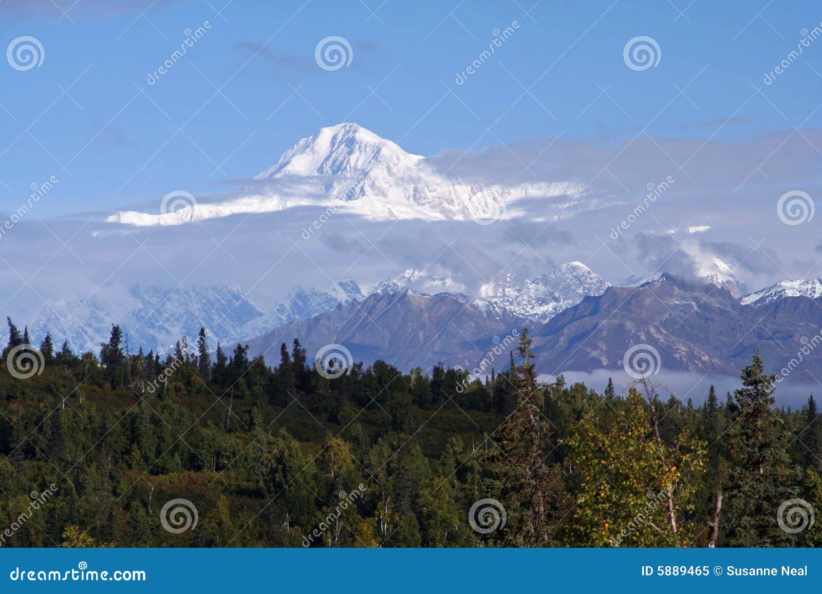 Mount McKinley from a Distance Stock Image Image of scenic, snowy