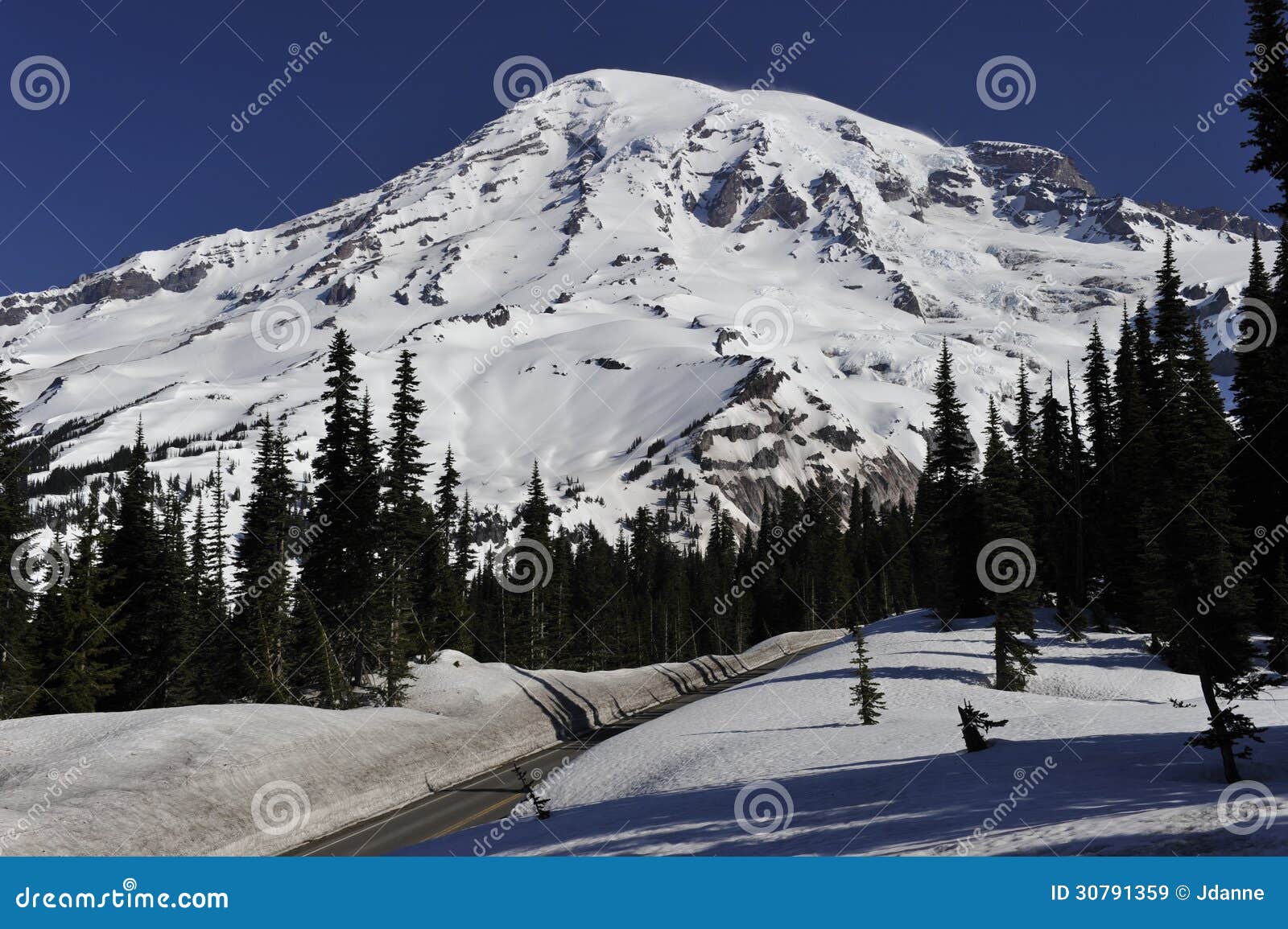 Mount Rainier, Near Seattle, USA Stock Image Image of mountain