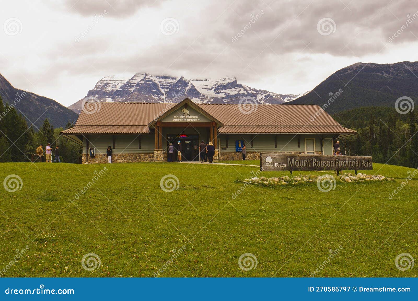 Mount Robson Park Visitor Centre Editorial Photography Image of