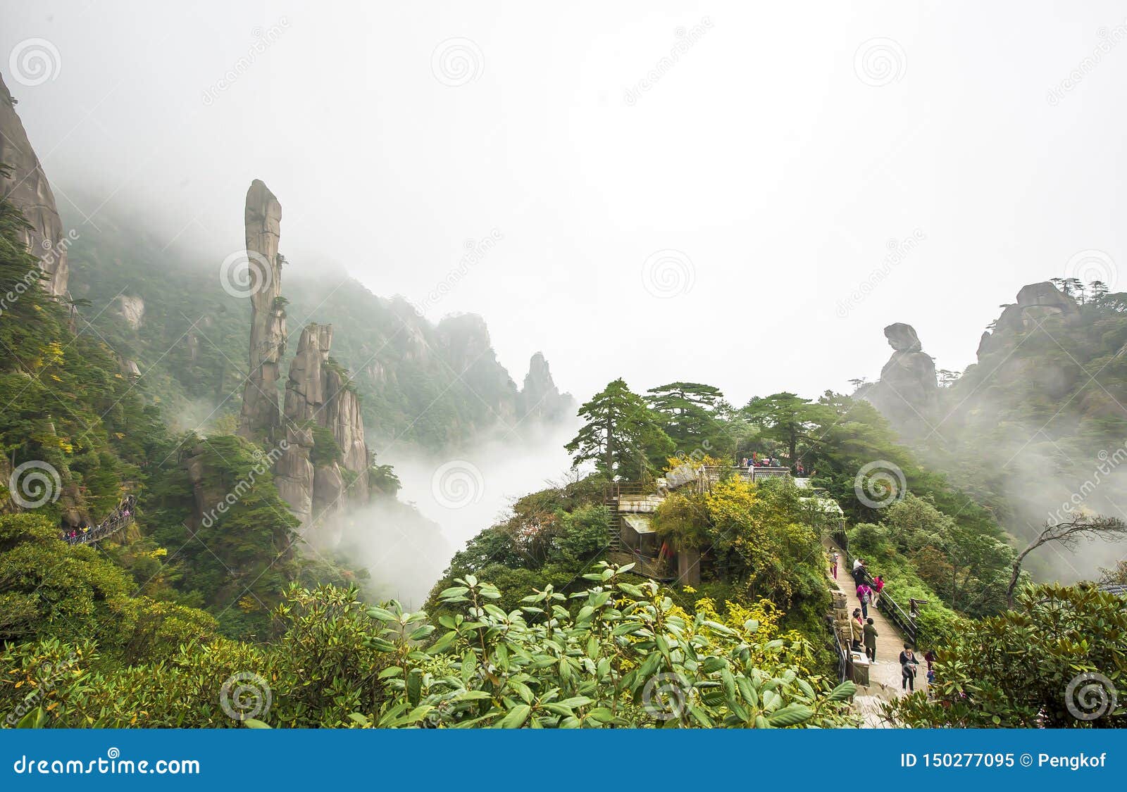 View Of Sanqingshanjiangxino3 Stock Image Image Of Good National