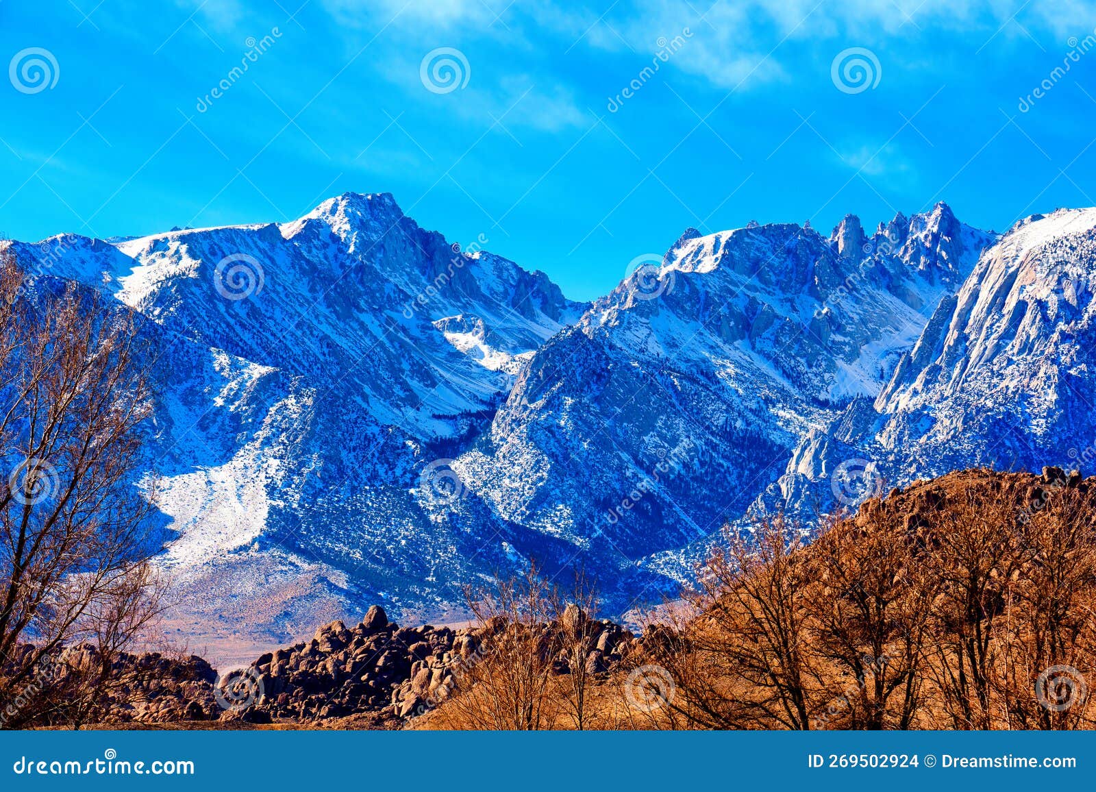 Mount Whitney jagged peaks stock photo. Image of nature 269502924