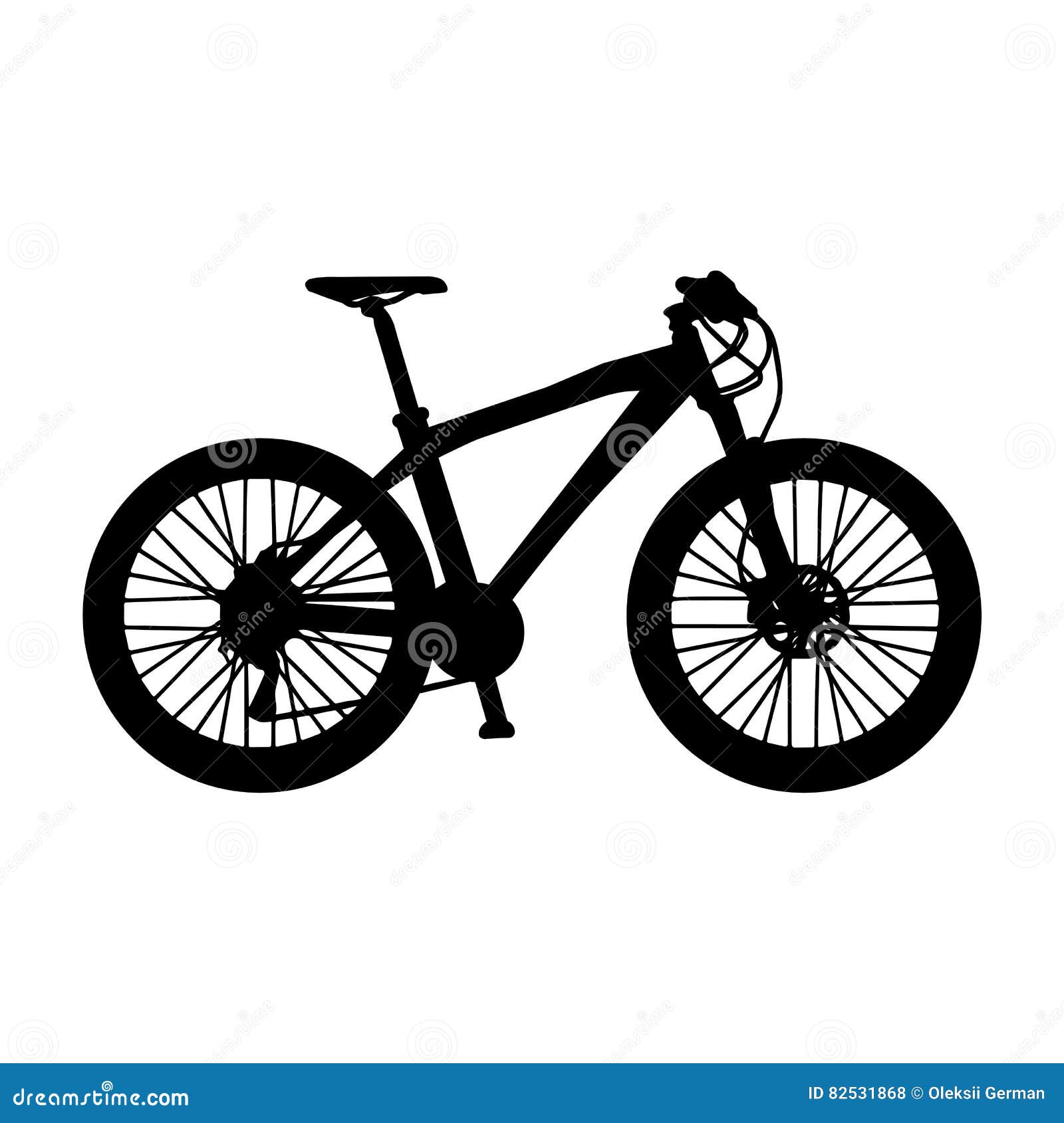 Mountain bike stock illustration. Illustration of frame 82531868