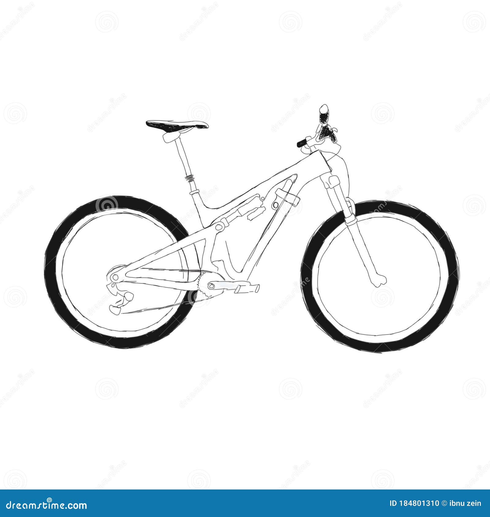 МТБ велосипед рисунок