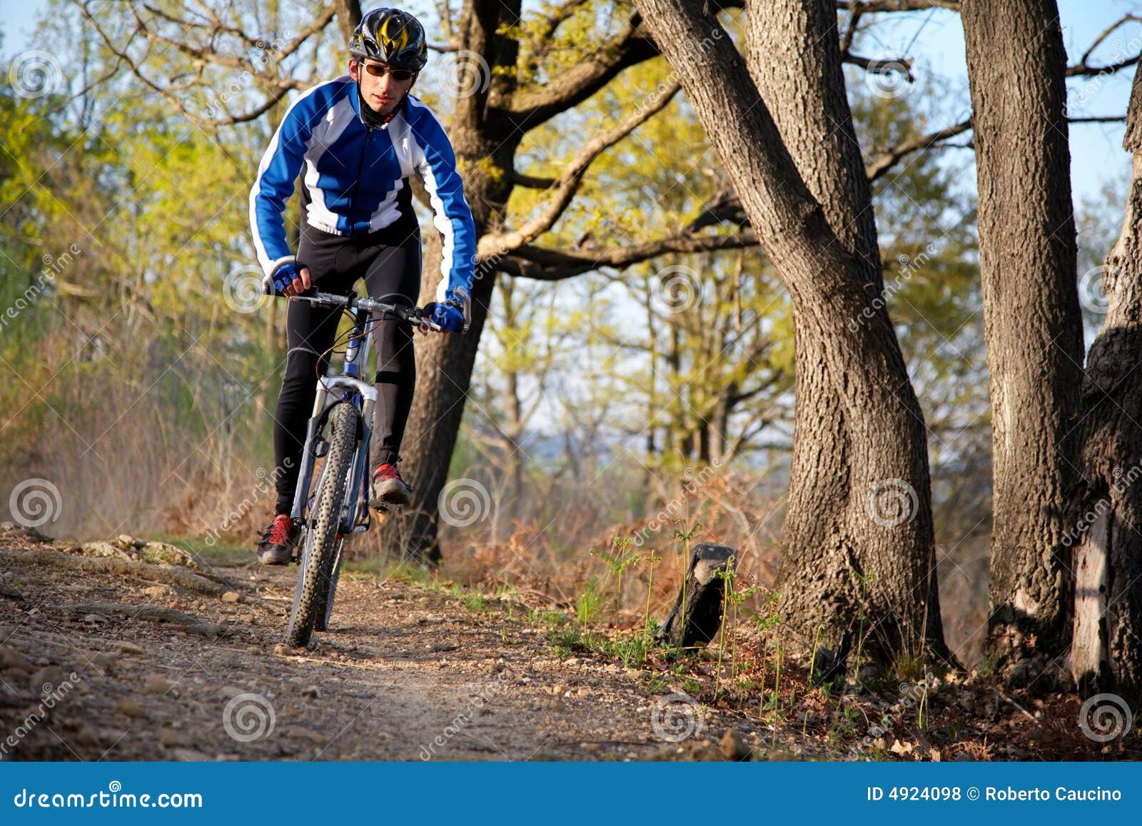 Mountain biker stock photo. Image of lifestyle, racer 4924098