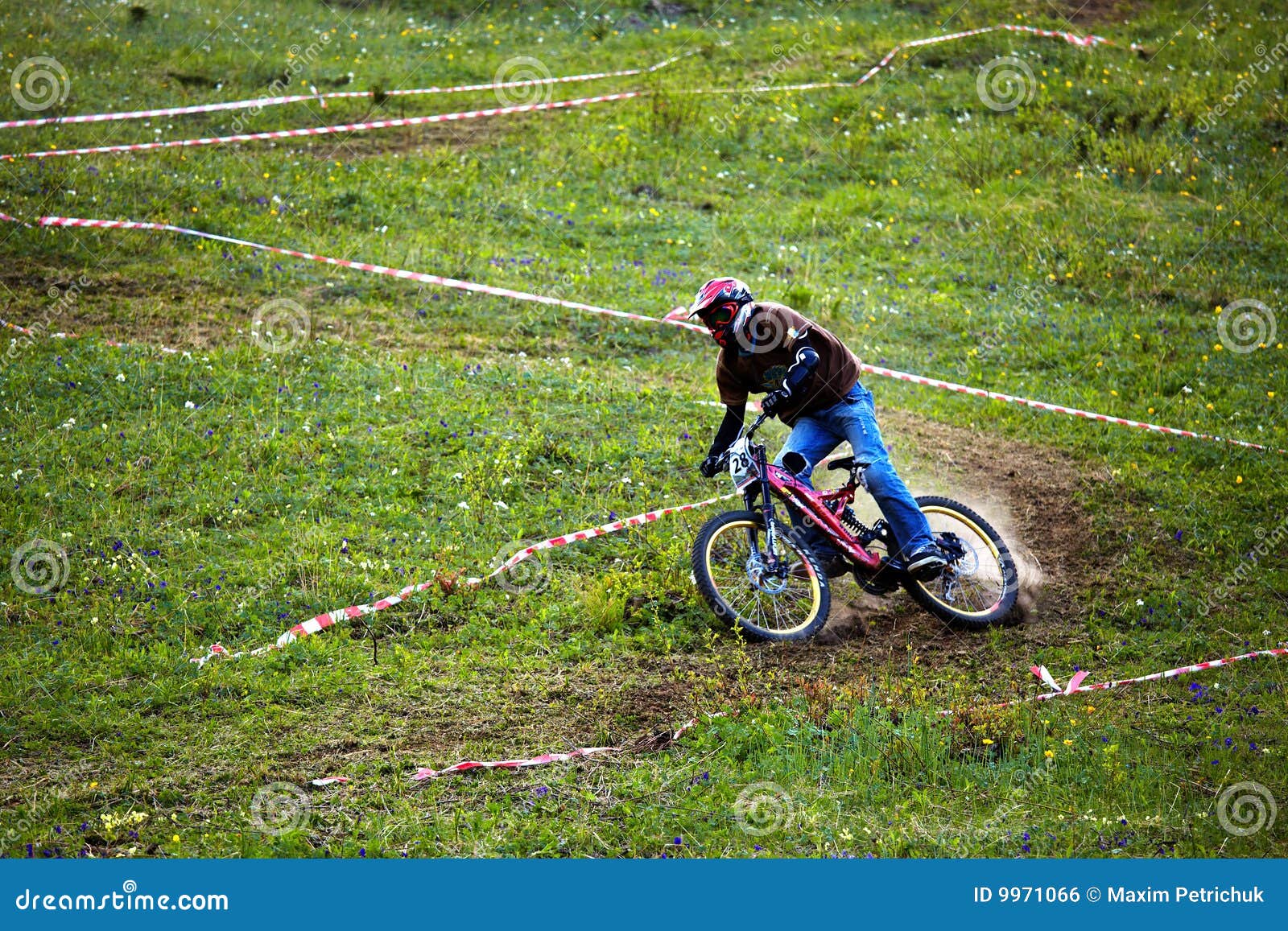 Mountain Biker on Downhill Rce Editorial Photo Image of holiday