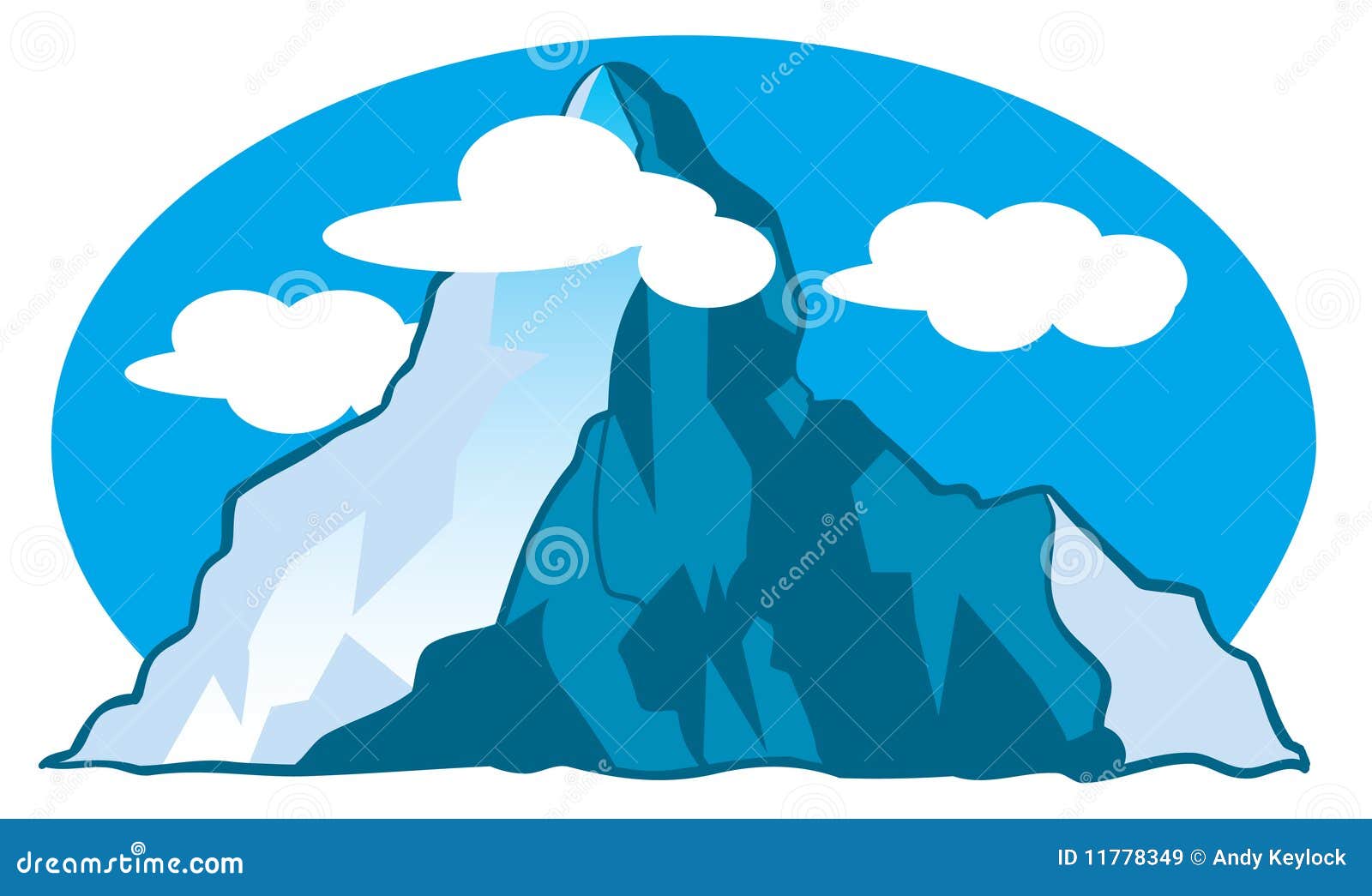 Mountain Cartoon Illustration Stock Vector - Illustration of drawing,  landscape: 11778349