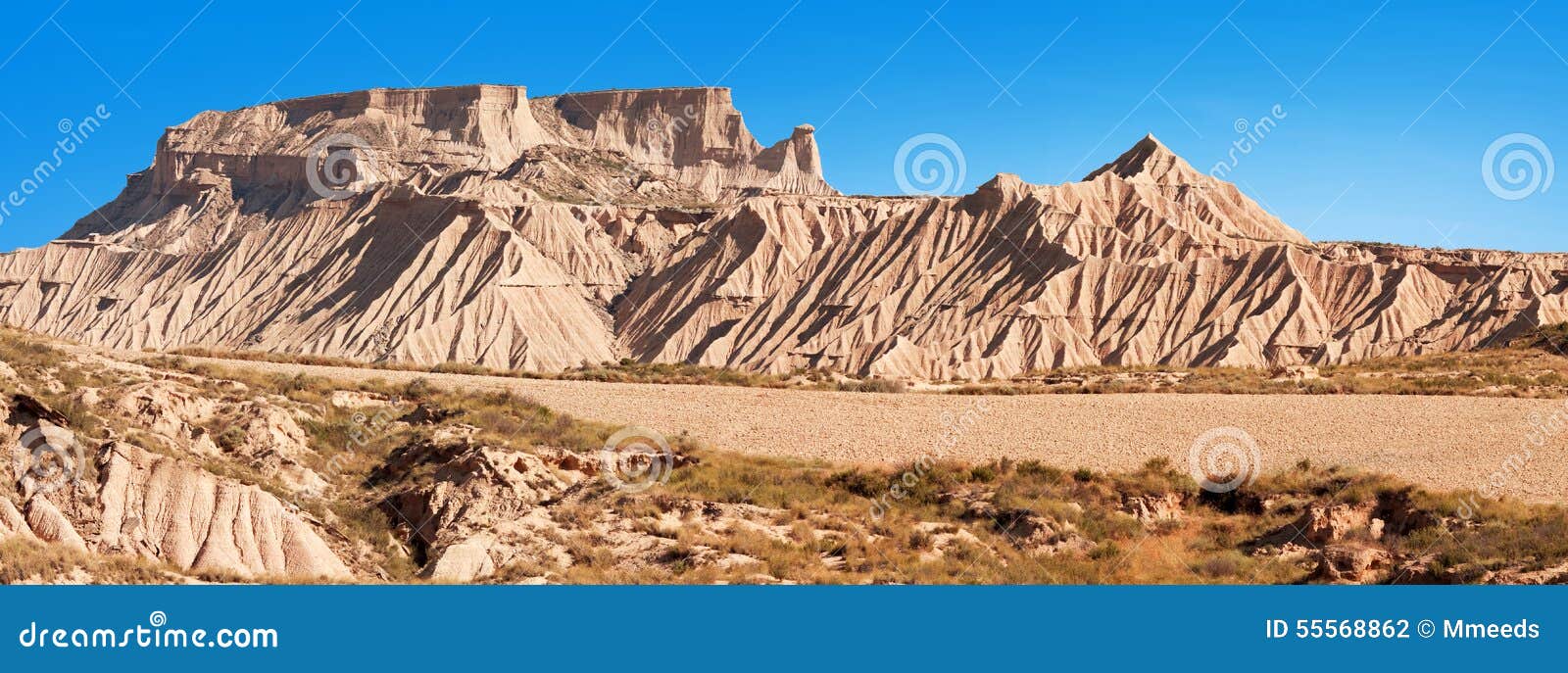 mountain castildetierra in bardenas reales nature park, navarra, spain