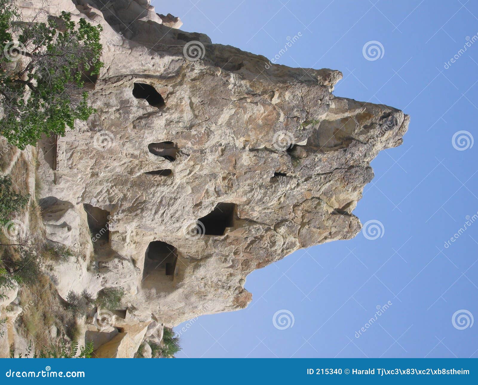 Mountain With Caves Stock Photo - Image: 215340