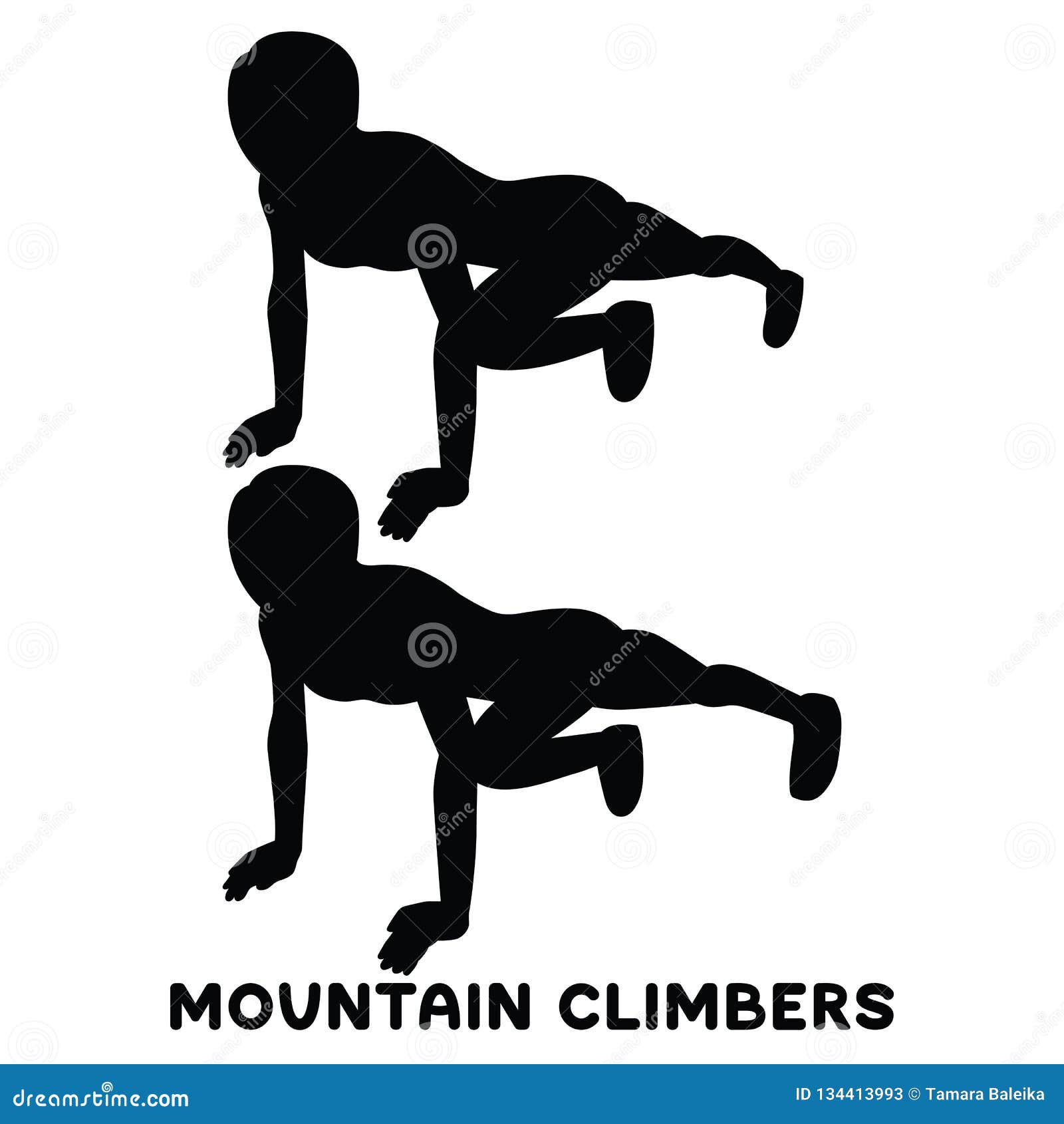 Mountain Climbers Icons Collection Vector Illustration | CartoonDealer ...