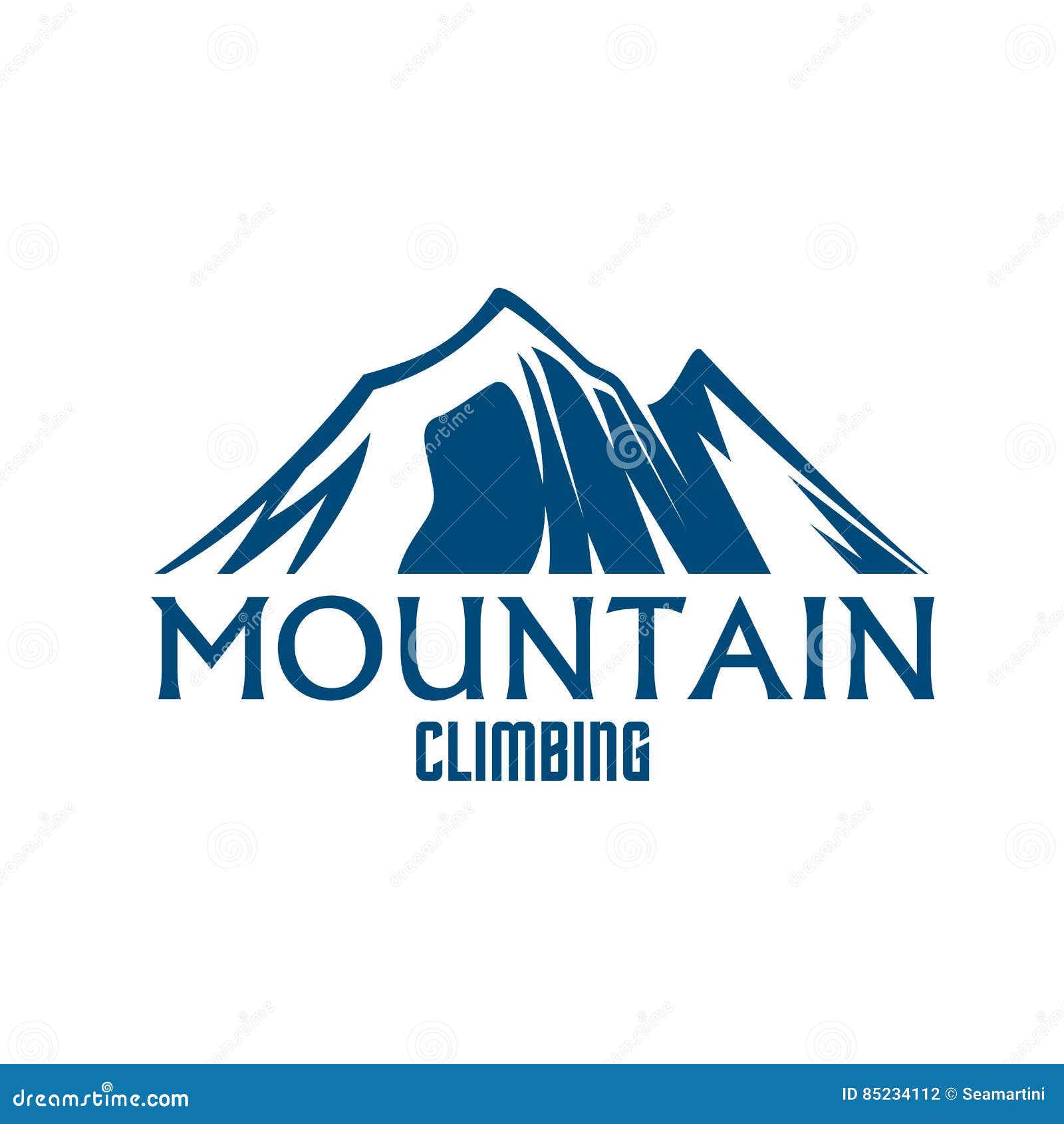 Mountain Climbing Sport Vector Isolated Icon Stock Vector ...