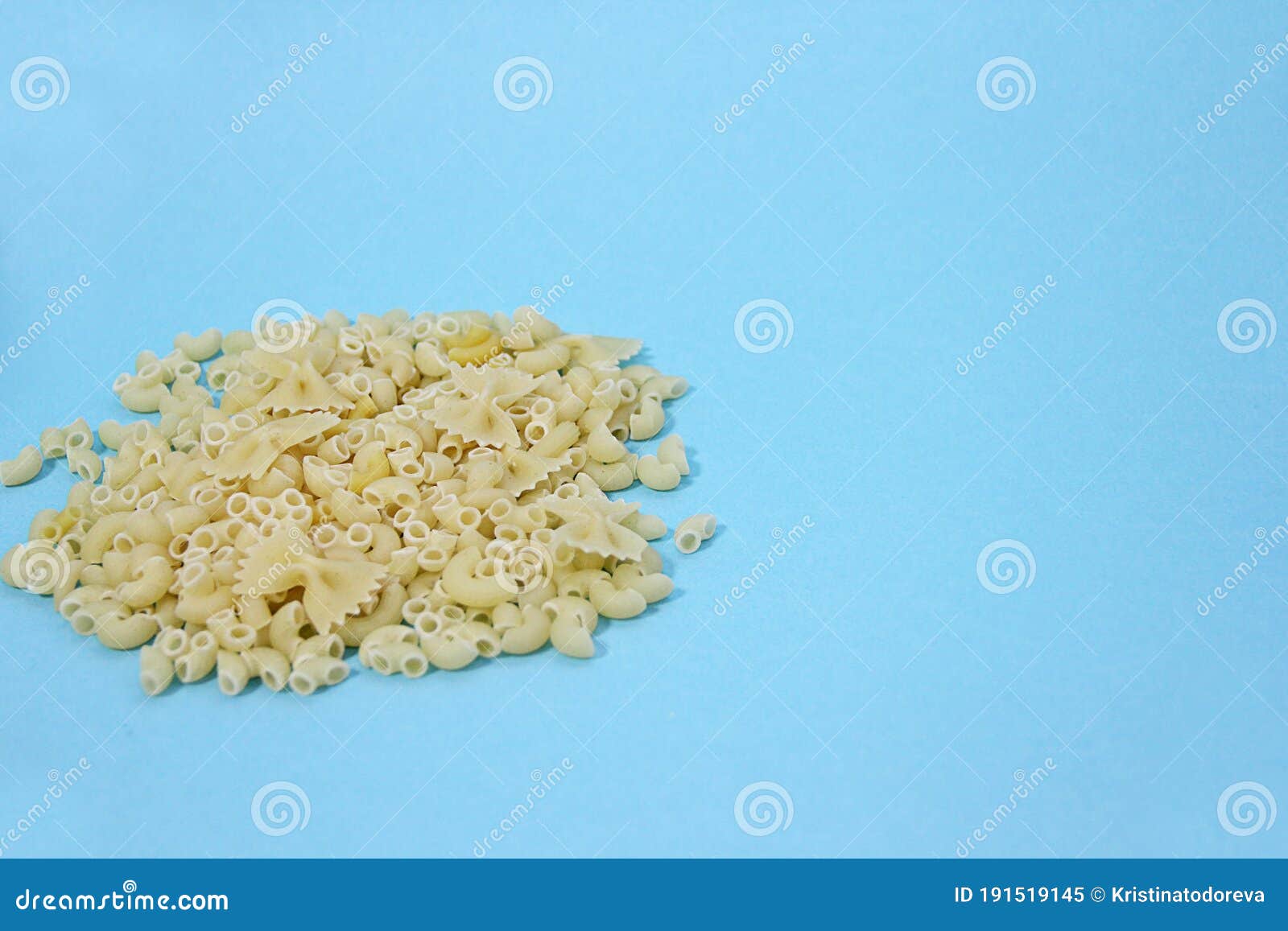 Mountain of Different Varieties of Pasta Stock Image Image of popcorn